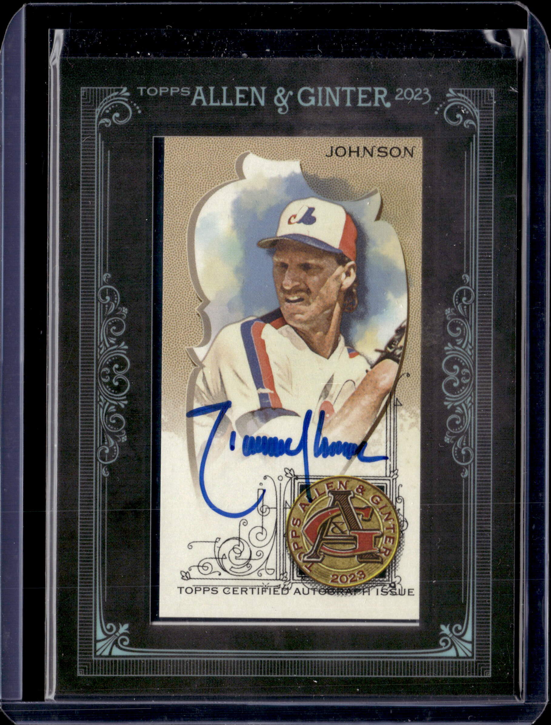 2023 Topps Allen & Ginter The World's Champion Randy Johnson Auto /25