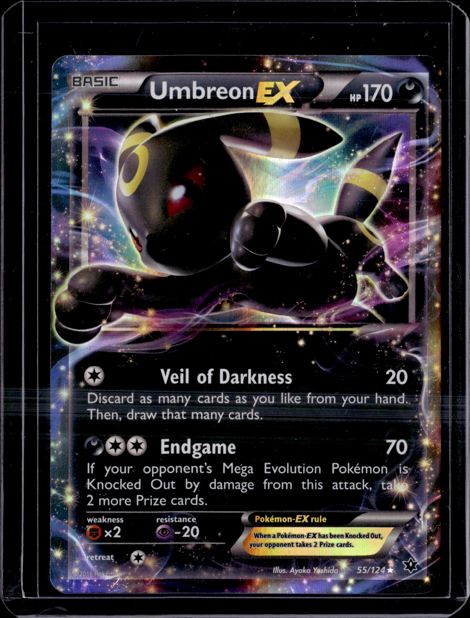 2016 Fates Collide Umbreon EX Ultra Rare 55/124