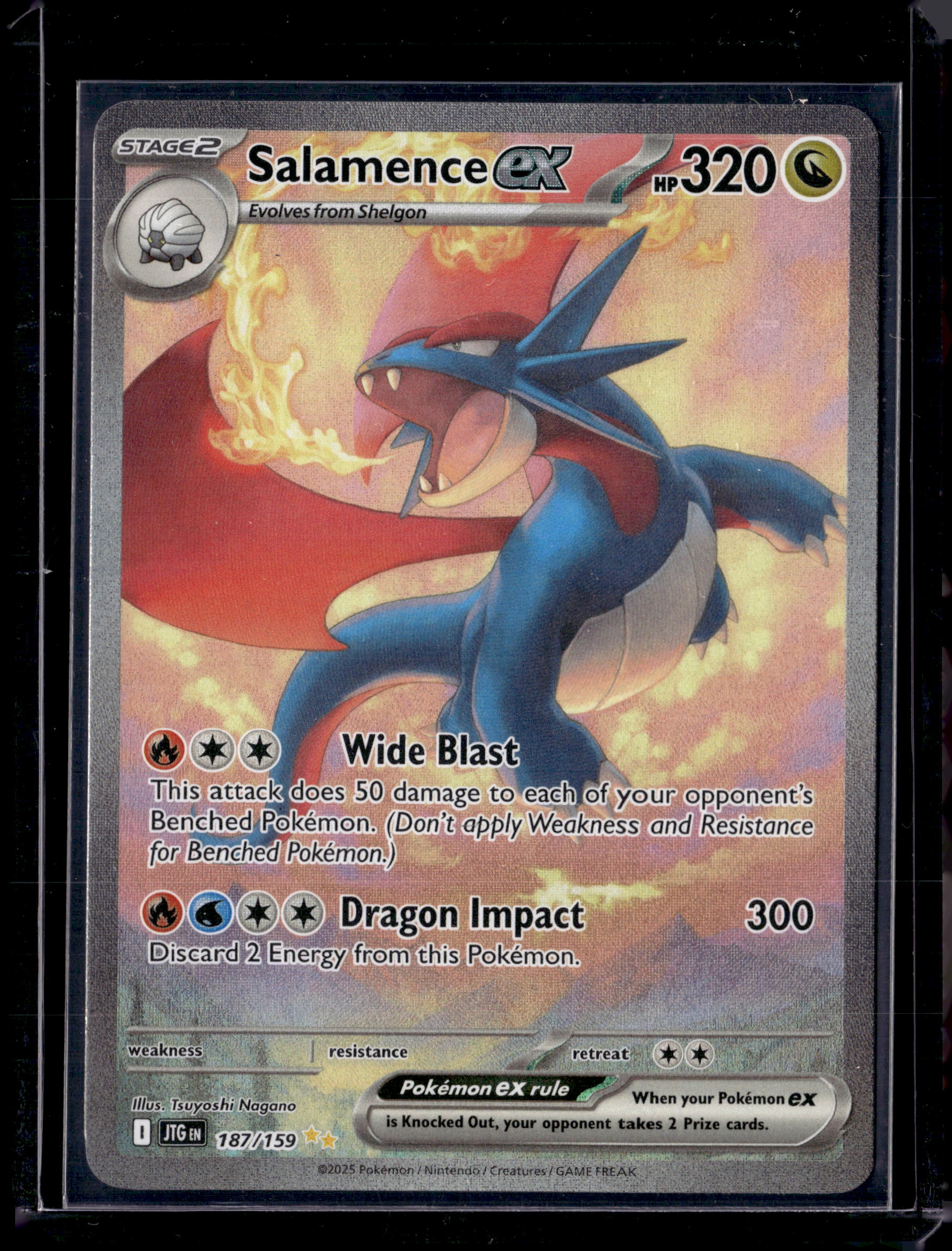 2025 Journey Together Salamence ex SIR 187/159