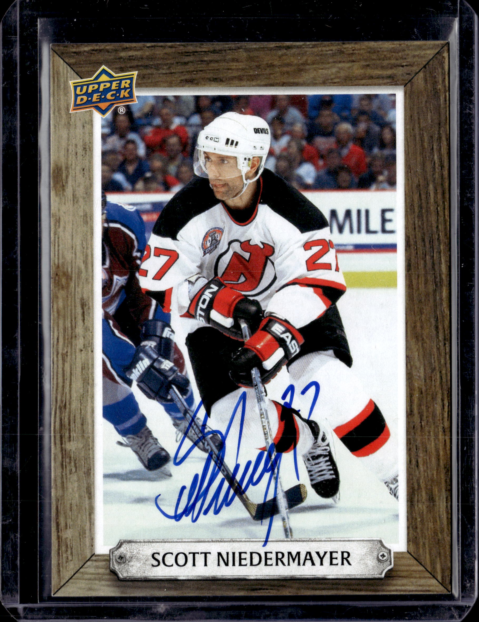2024-25 Upper Deck Engrained Icons Scott Niedermayer  #BH-SN Beehive Portrait Auto