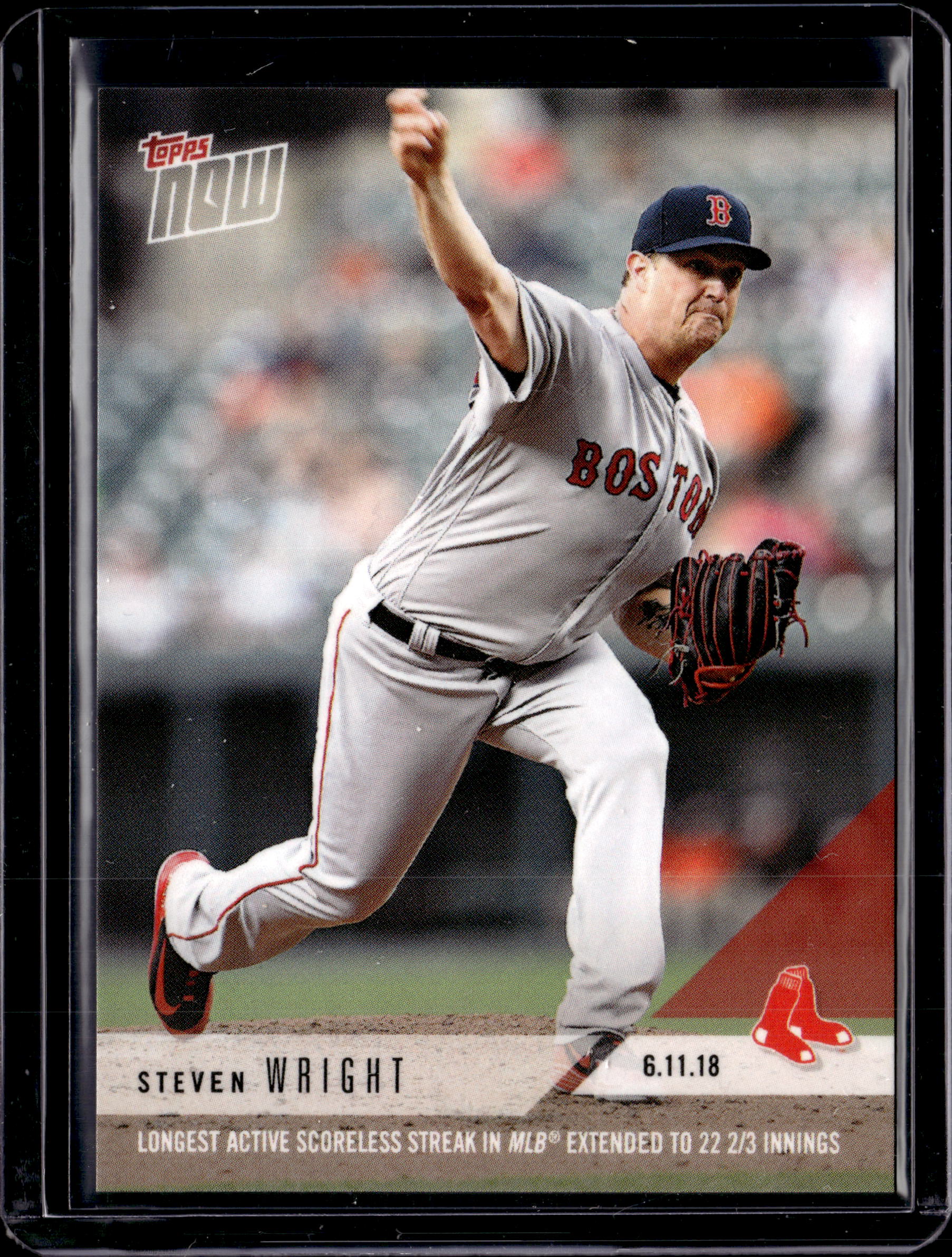 2018 Topps Now Card #312 Steven Wright SP