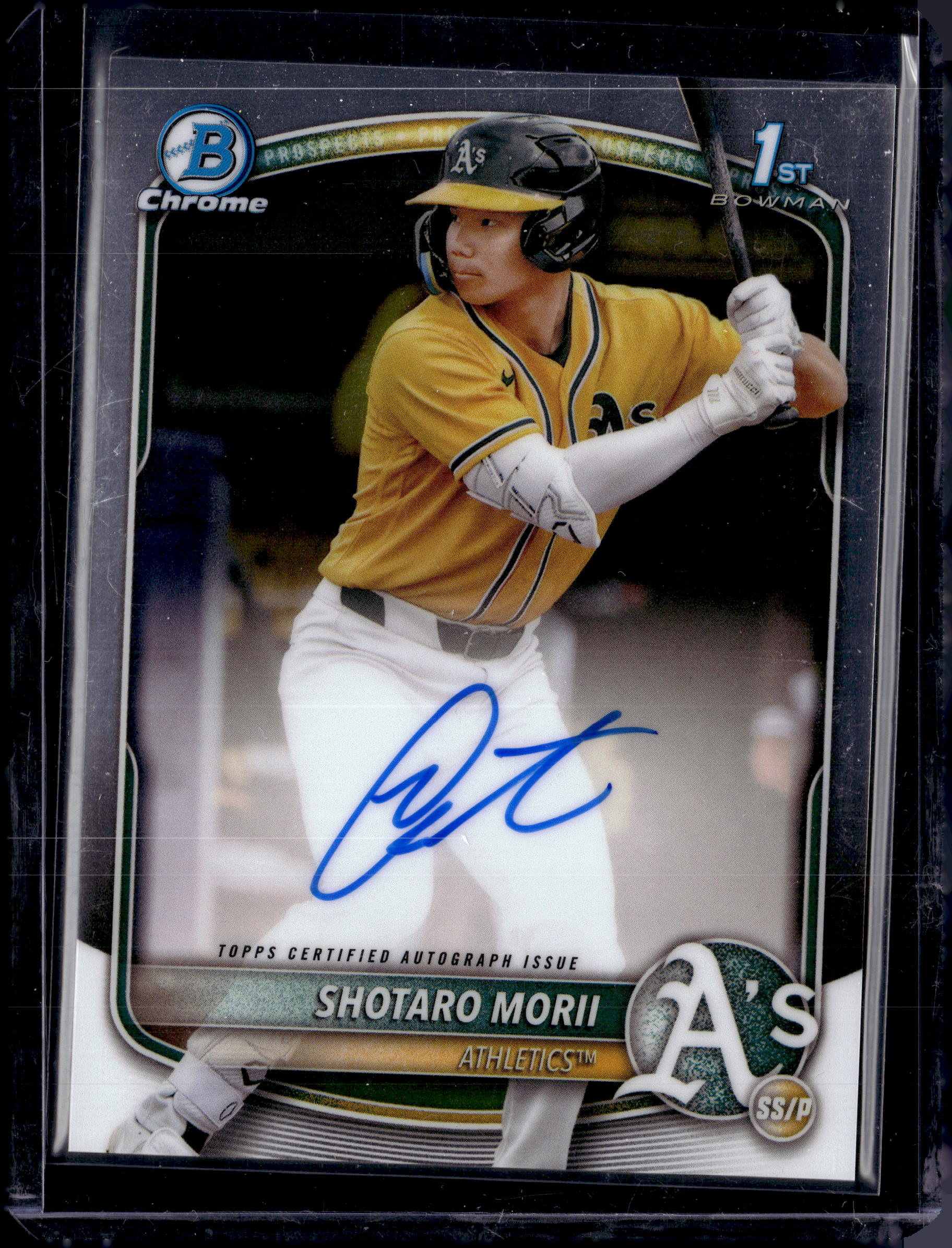2025 Bowman Chrome Shotaro Morii Auto Autograph 1st Prospect