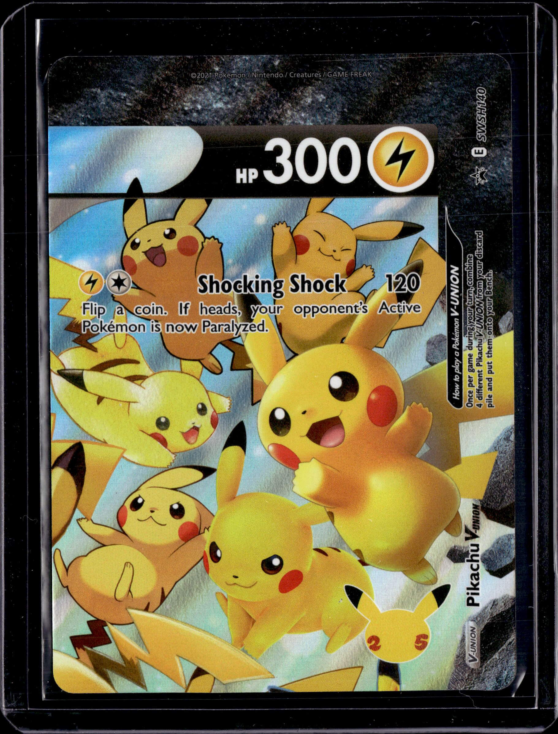 2021 Sword & Shield Promo Pikachu V-Union(Set Of 4) Holo (A)