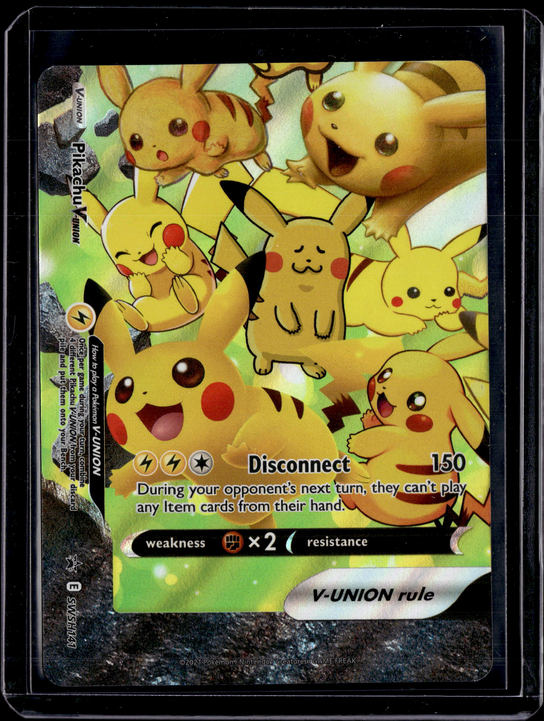 2021 Sword & Shield Promo Pikachu V-Union(Set Of 4) Holo (A)