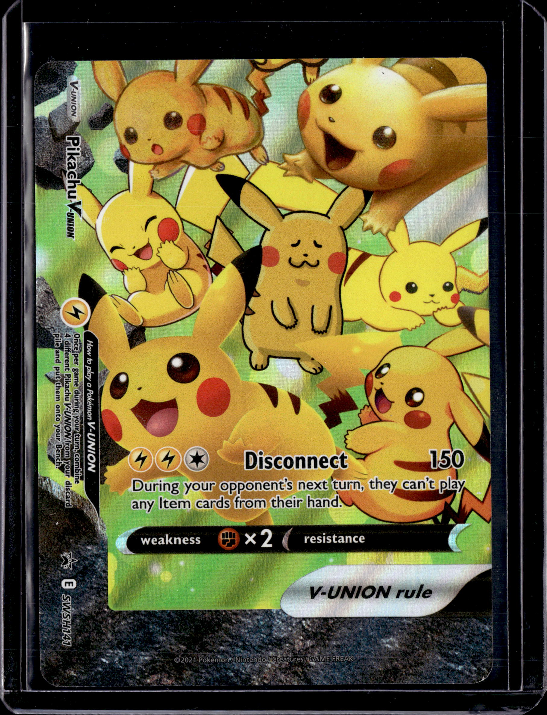 2021 Sword & Shield Promo Pikachu V-Union(Set Of 4) Holo (B)