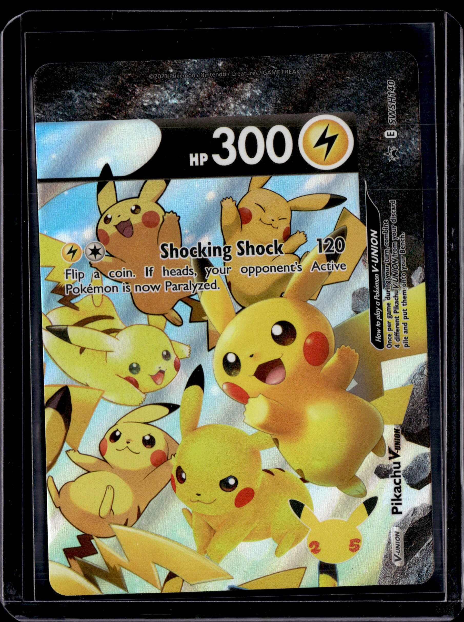 2021 Sword & Shield Promo Pikachu V-Union(Set Of 4) Holo (B)