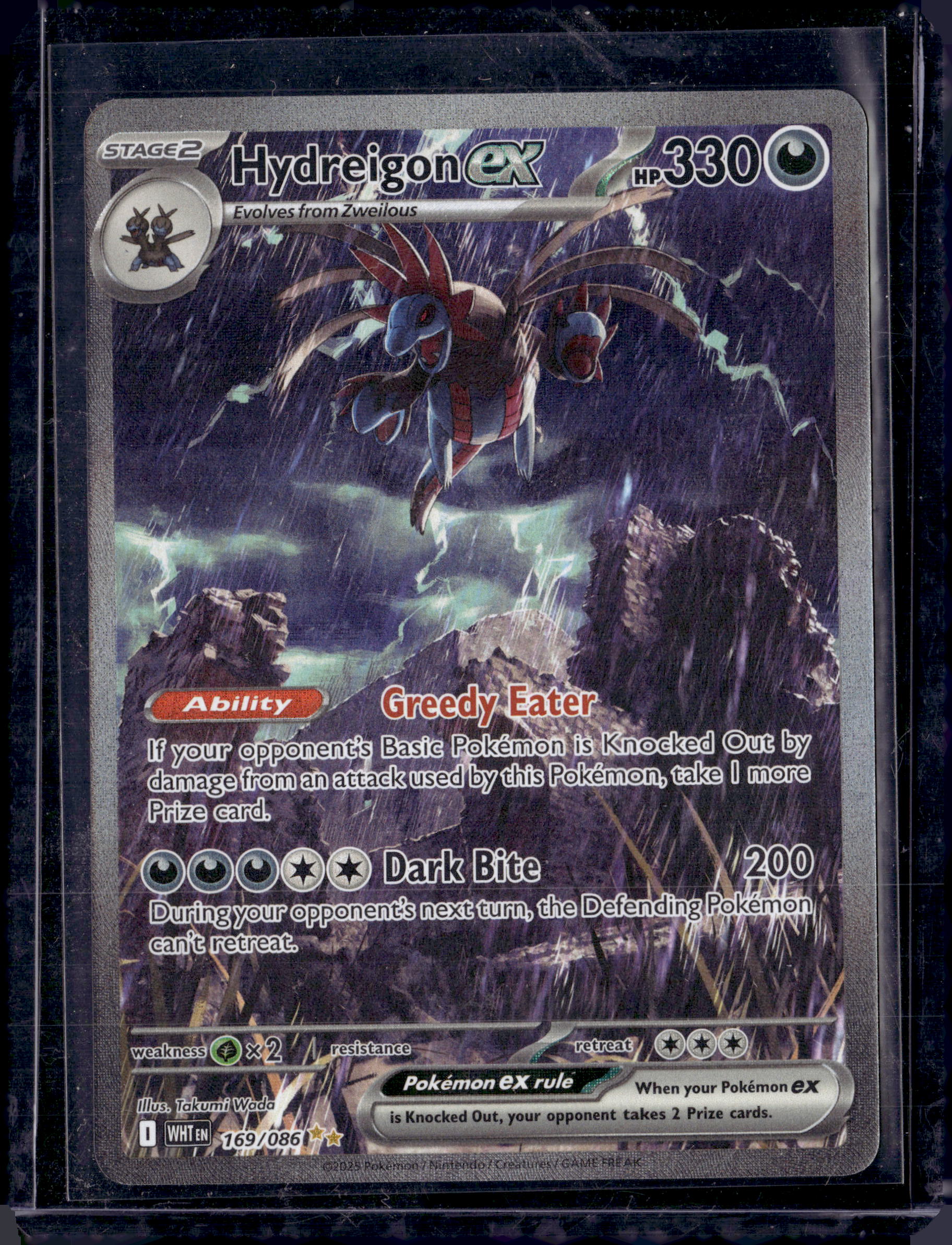 2025 Pokemon White Flare Hydreigon ex 169/086