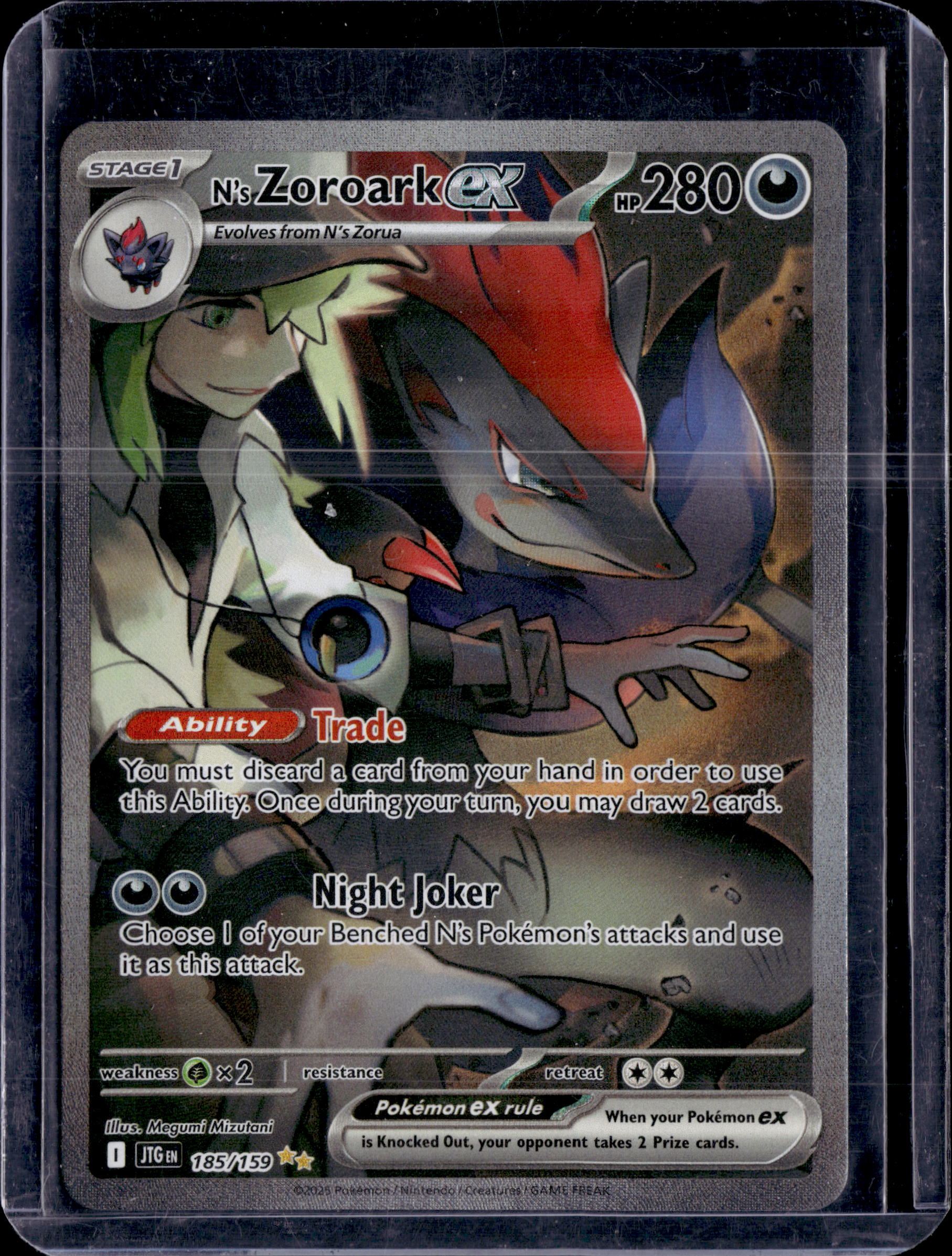 2025 Journey Together N's Zoroark ex Special Illustration Rare