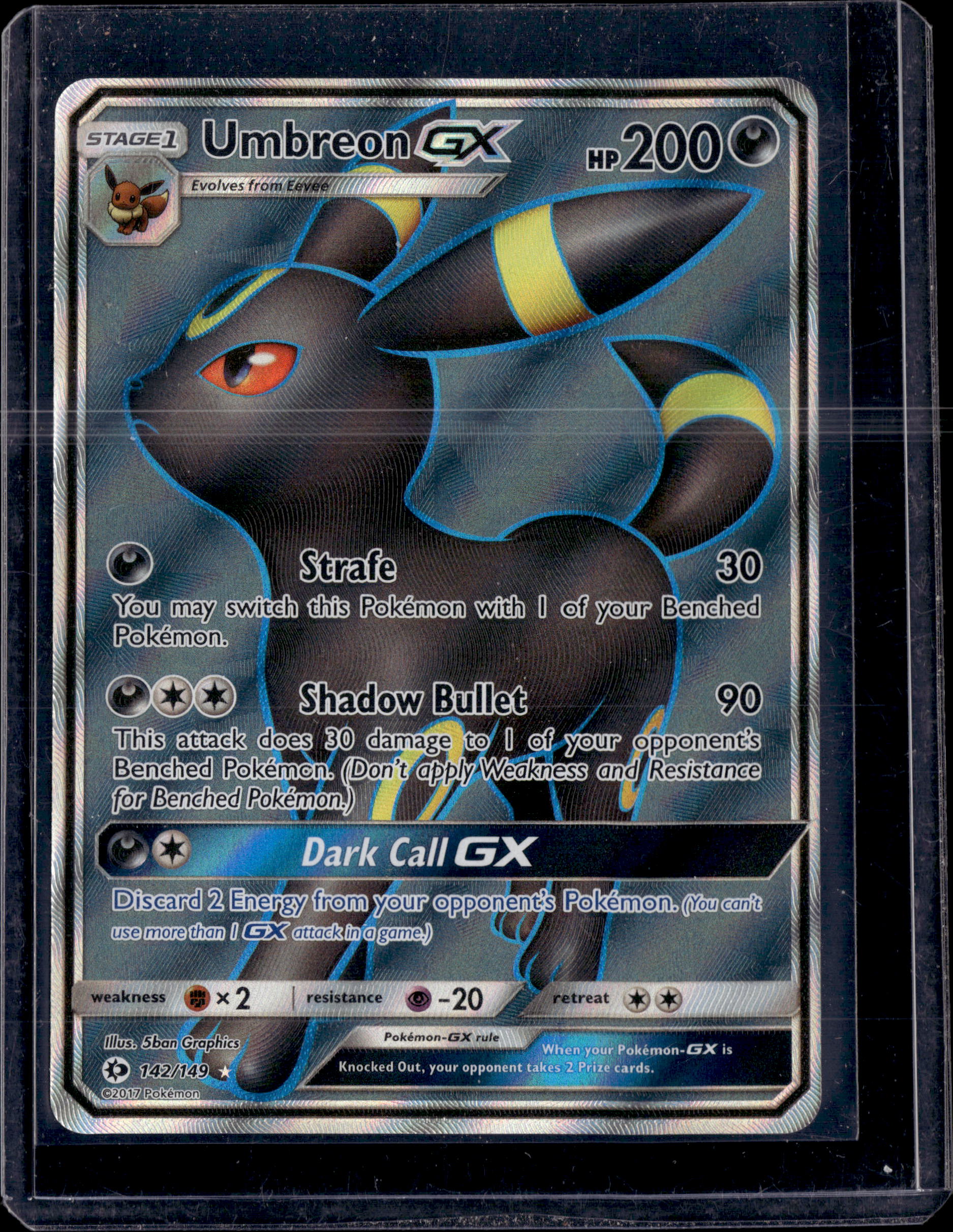 2017 Sun & Moon Base Set Umbreon GX Ultra Rare