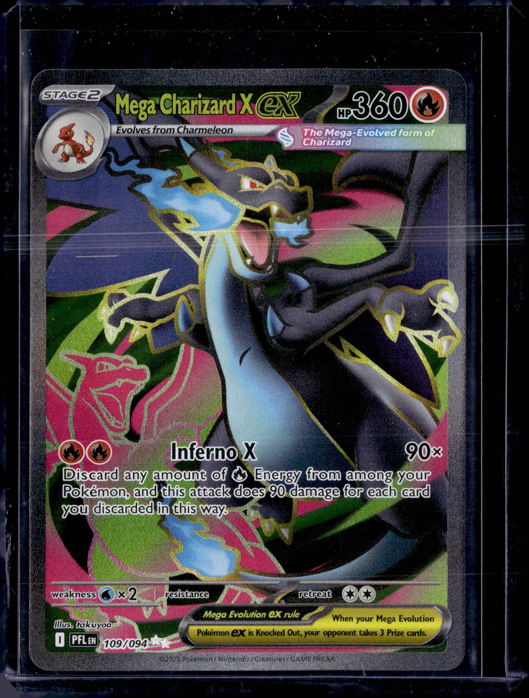 2025 Phantasmal Flames Mega Charizard X ex Ultra Rare