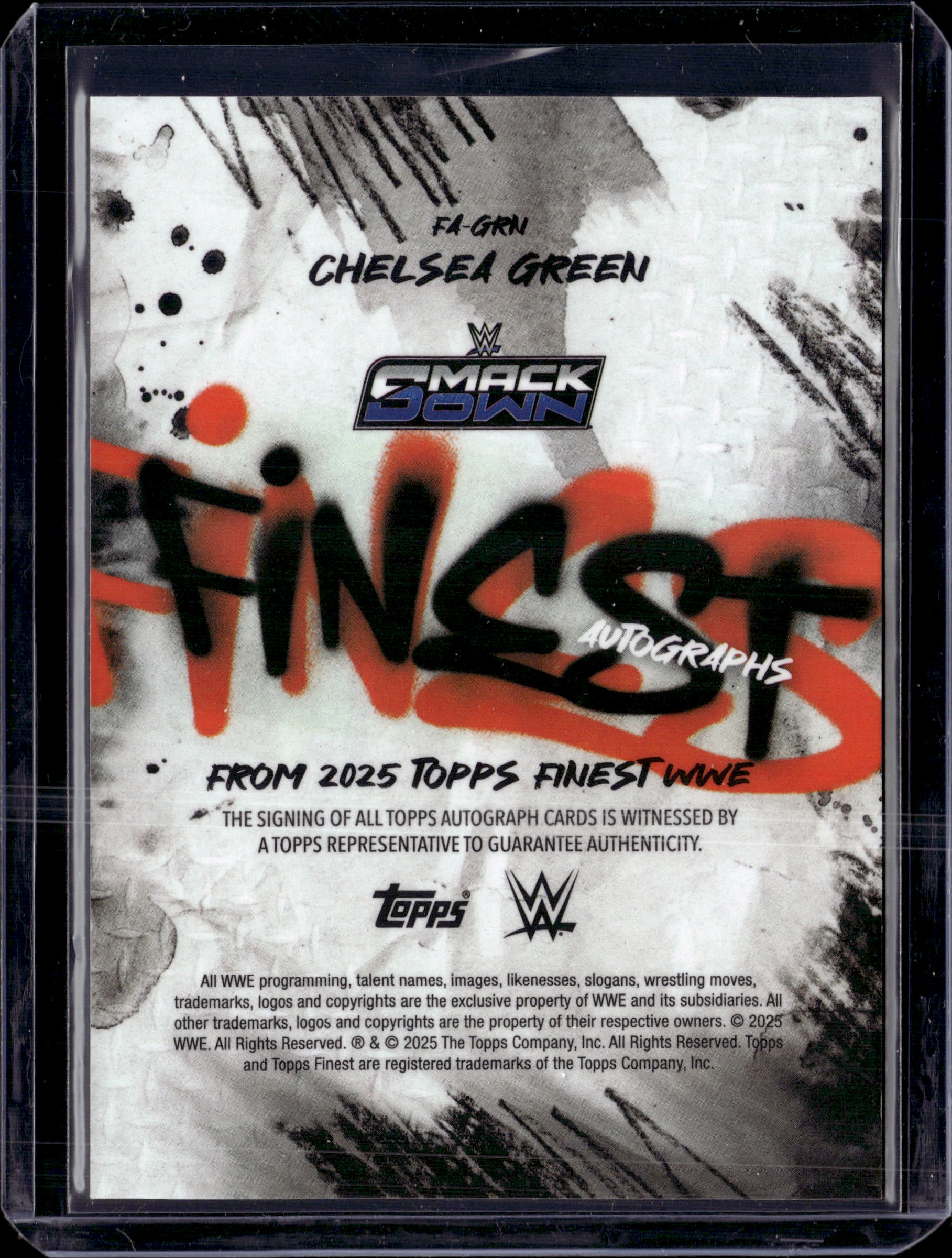 2025 WWE Topps Finest Autographs Chelsea Green /75