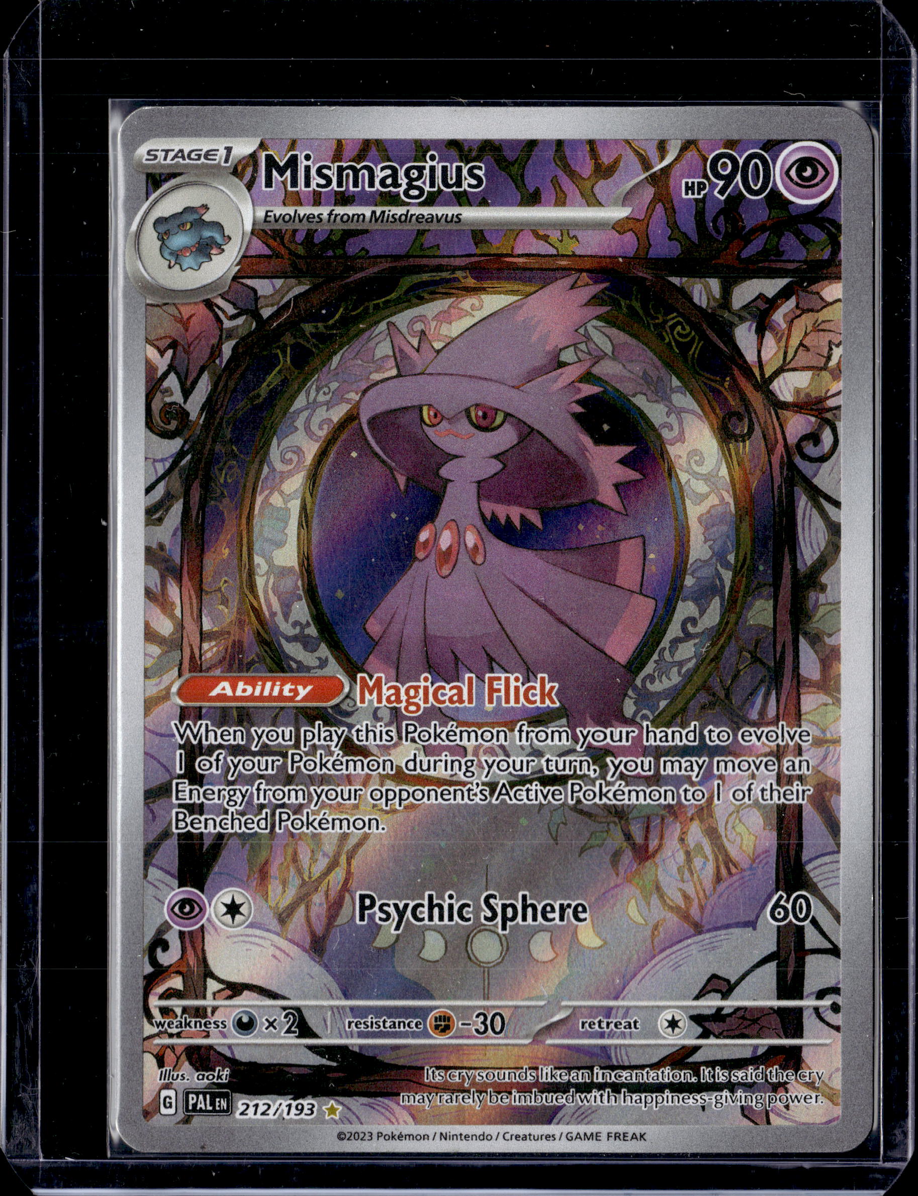 2023 Paldea Evolved Mismagius IR 212/193