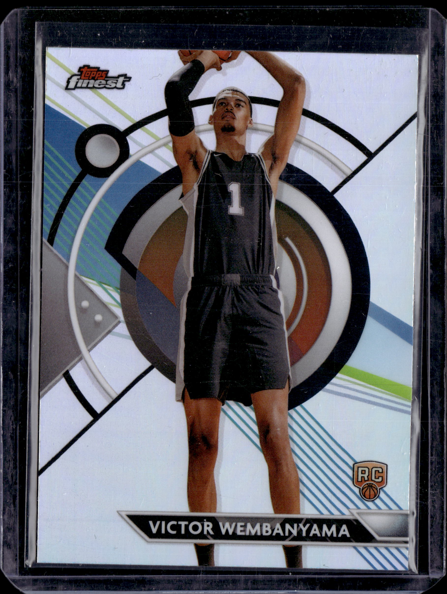 2023-24 Topps Finest Victor Wembanyama #76 RC Rookie Silver Refractor