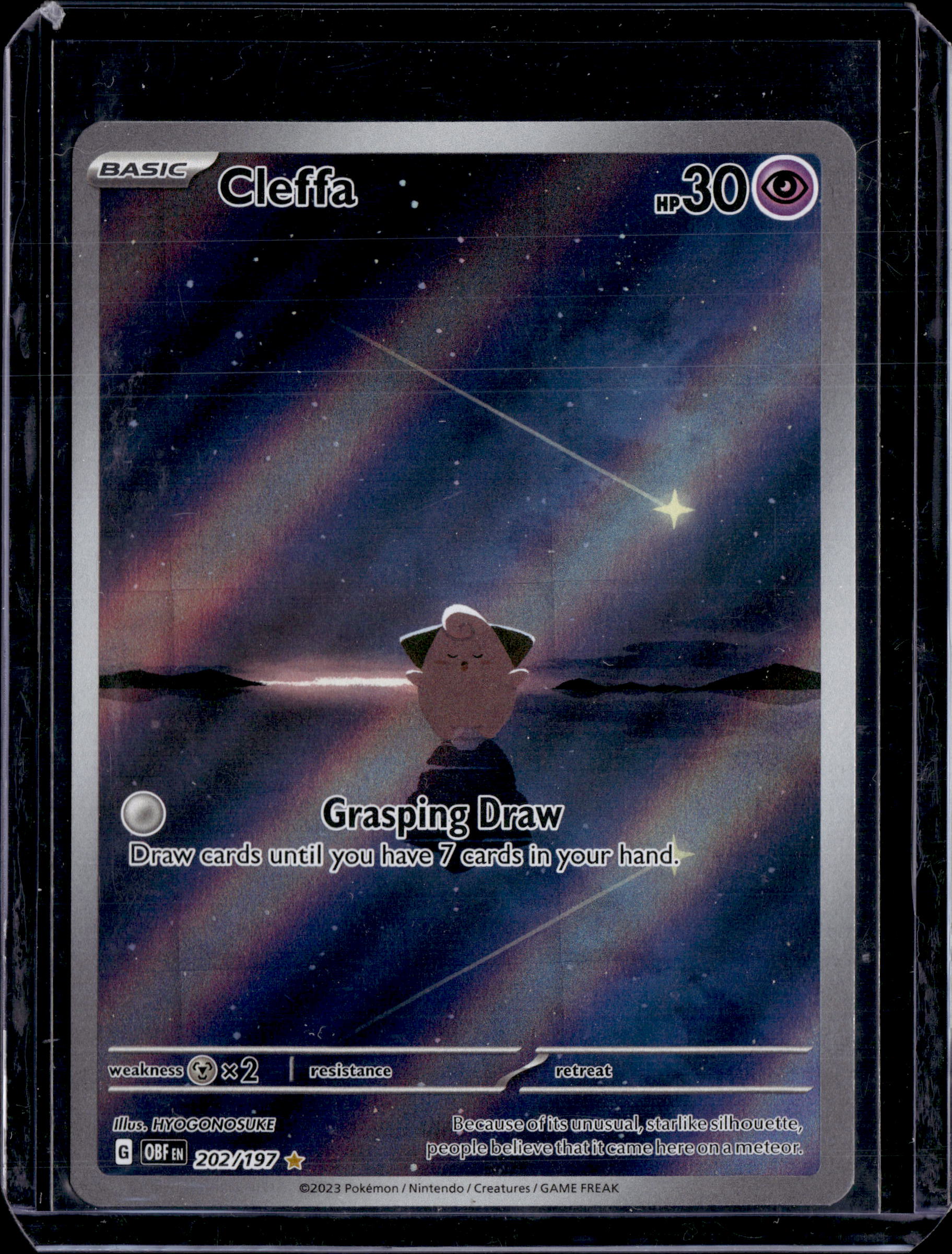 2023 SV03: Obsidian Flames Cleffa - 202/197 Illustration Rare #202/197