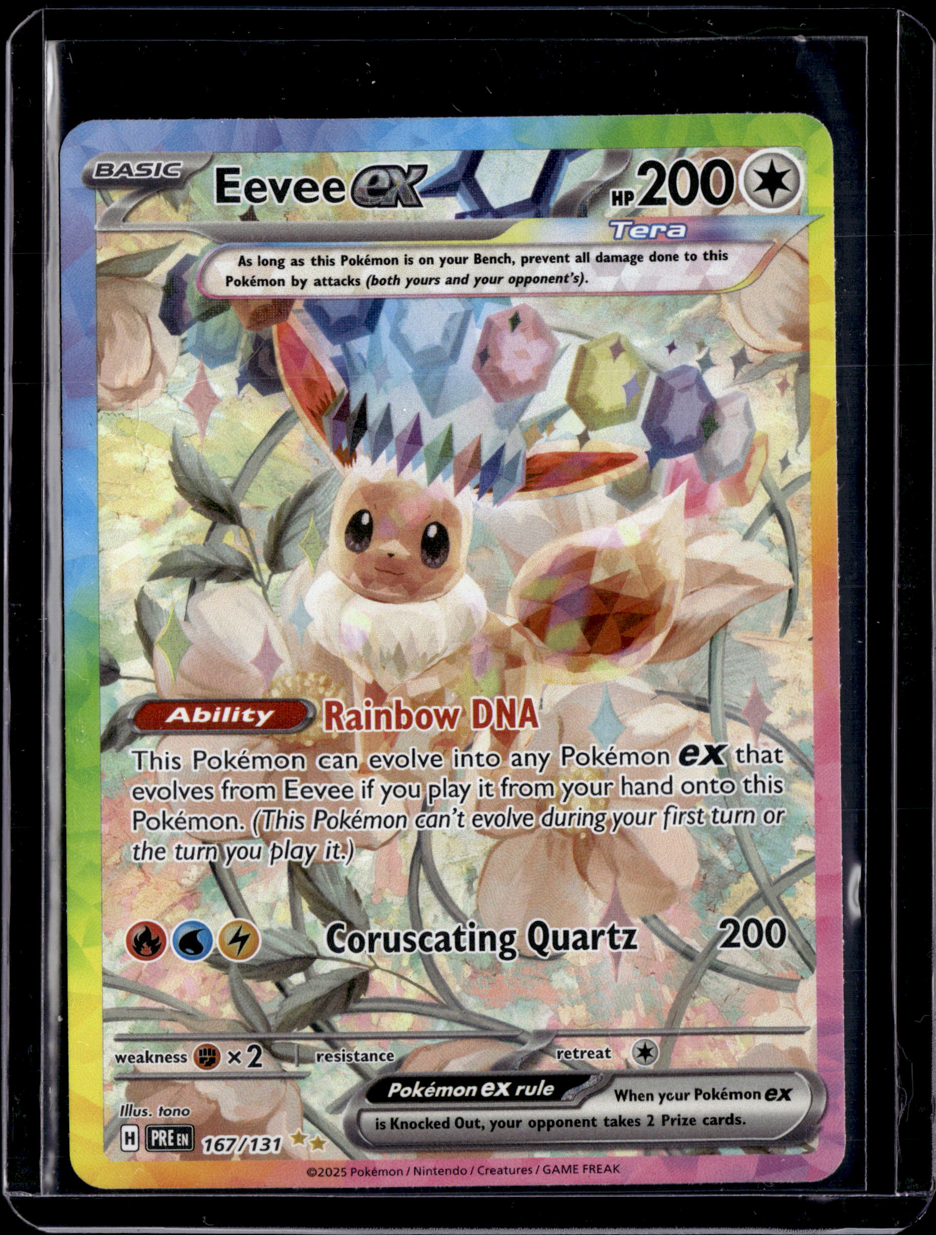 2025 Prismatic Evolutions Eevee EX SIR 167/131