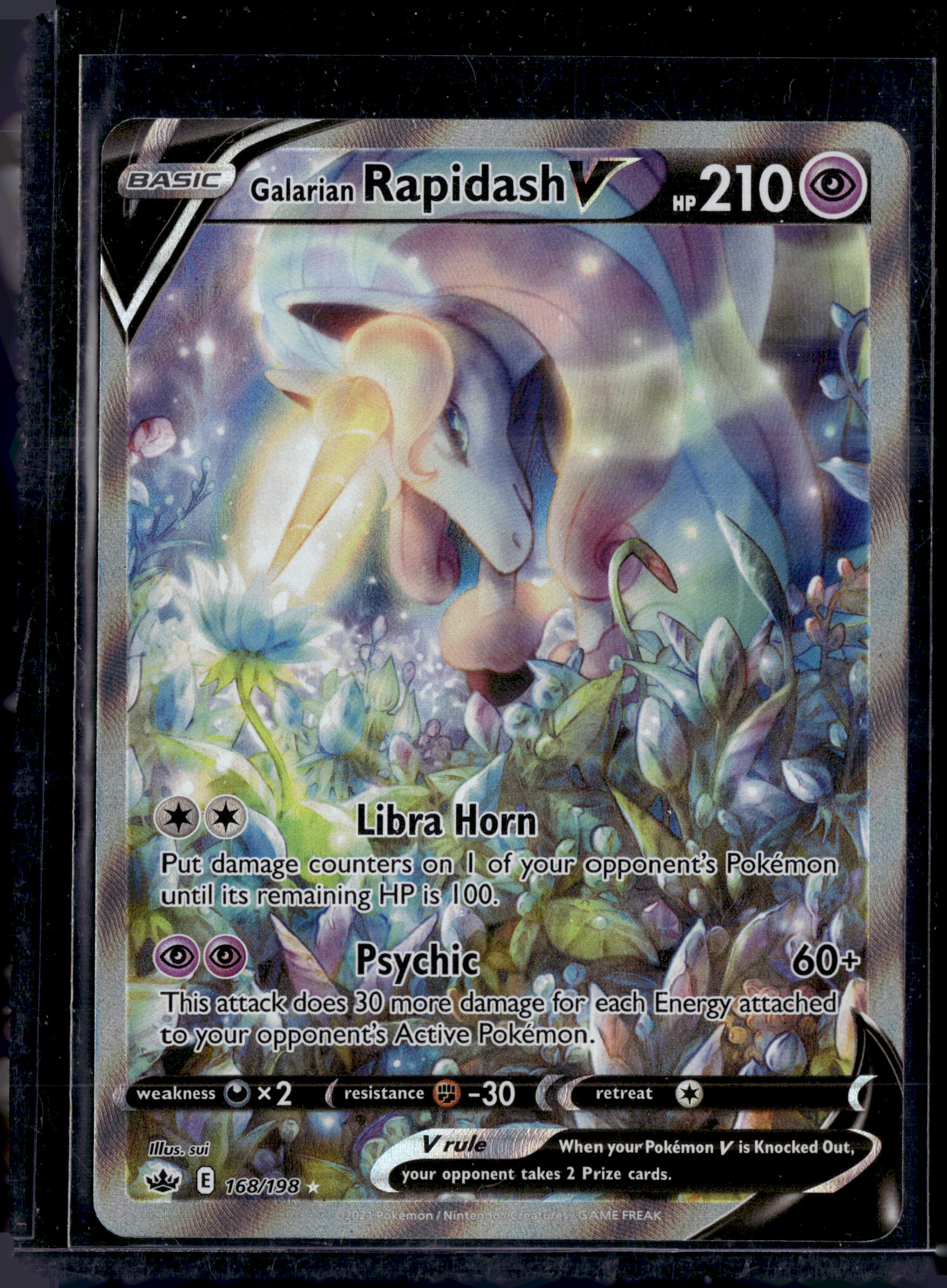 2021 Chilling Reign Galarian Rapidash V Alternate Art