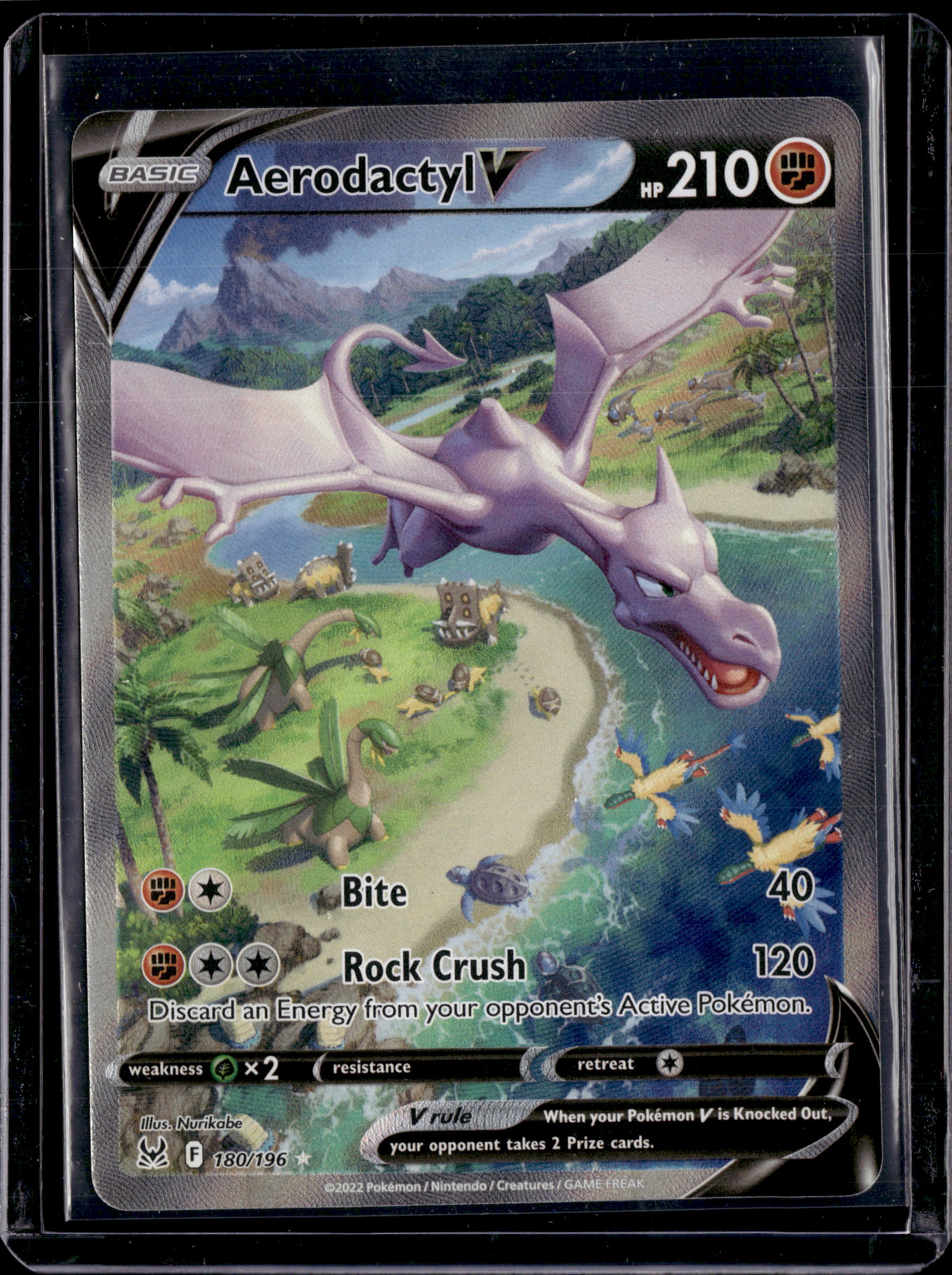 2022 Lost Origin Aerodactyl V Secret Rare 180/196