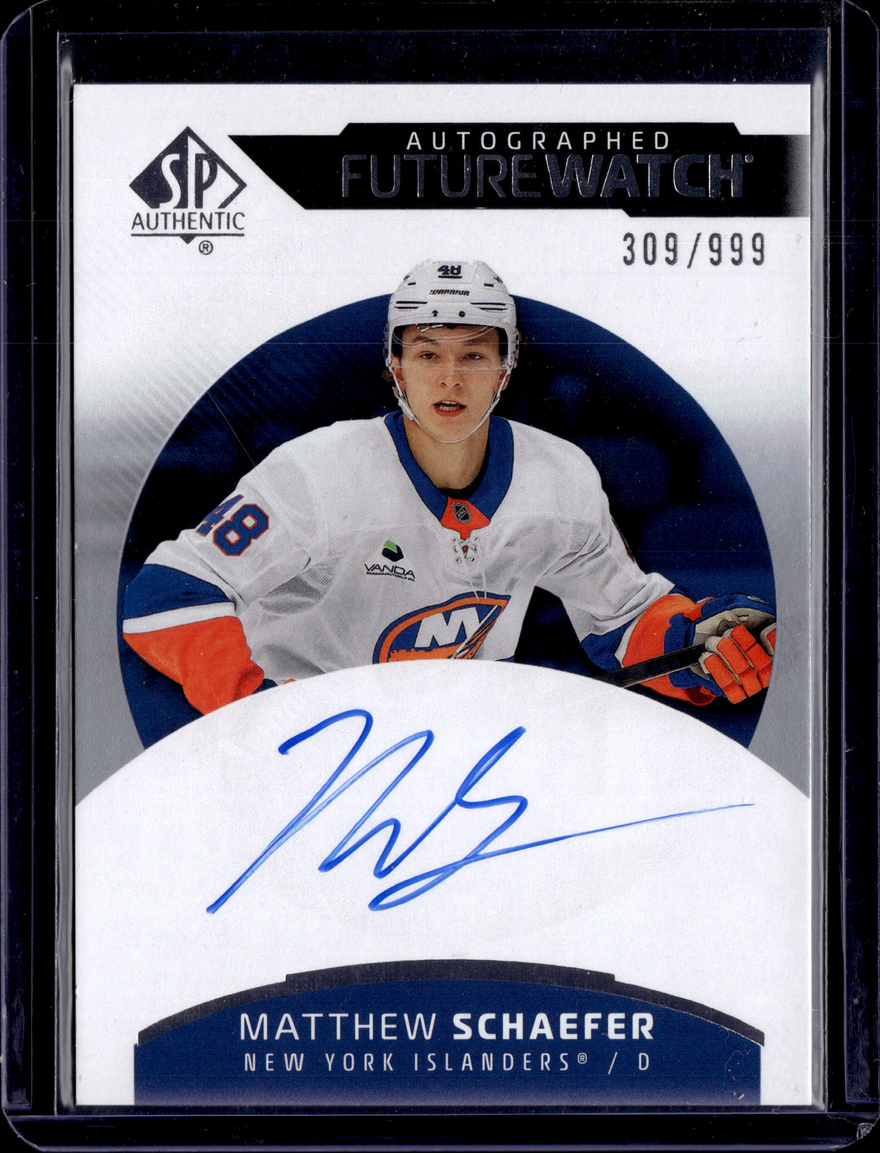 2025*26 SP Authentic Future Watch Auto Matthew Schaefer /999