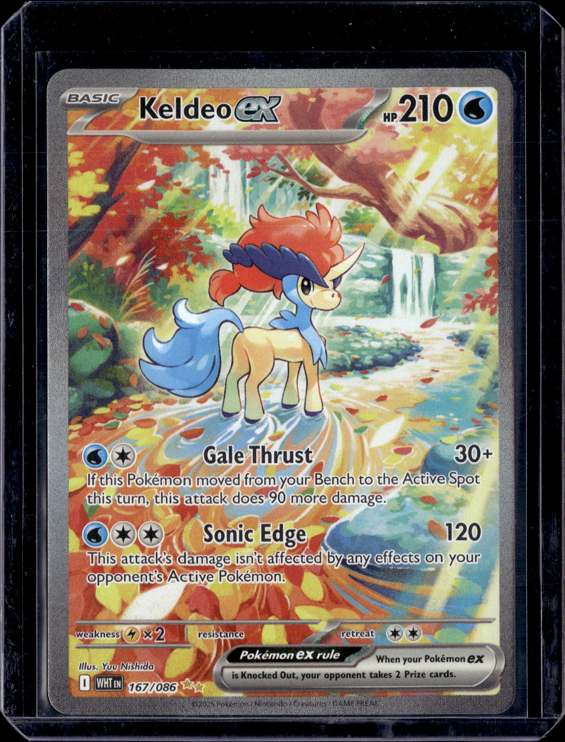 2025 White Flare Keldeo EX SIR 167/086