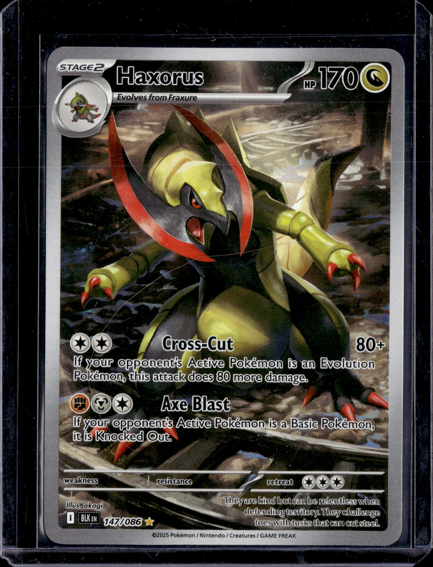 2025 Black Bolt Haxorus IR 147/086