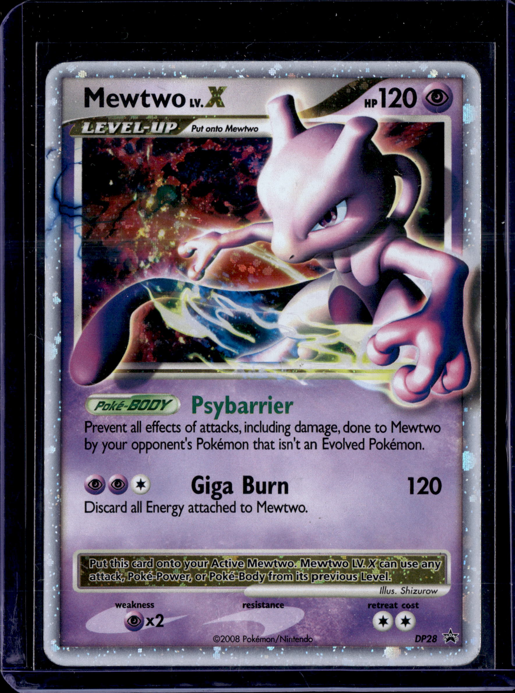 2008 Diamond and Pearl Promos Mewtwo Lv. X Holo Rare