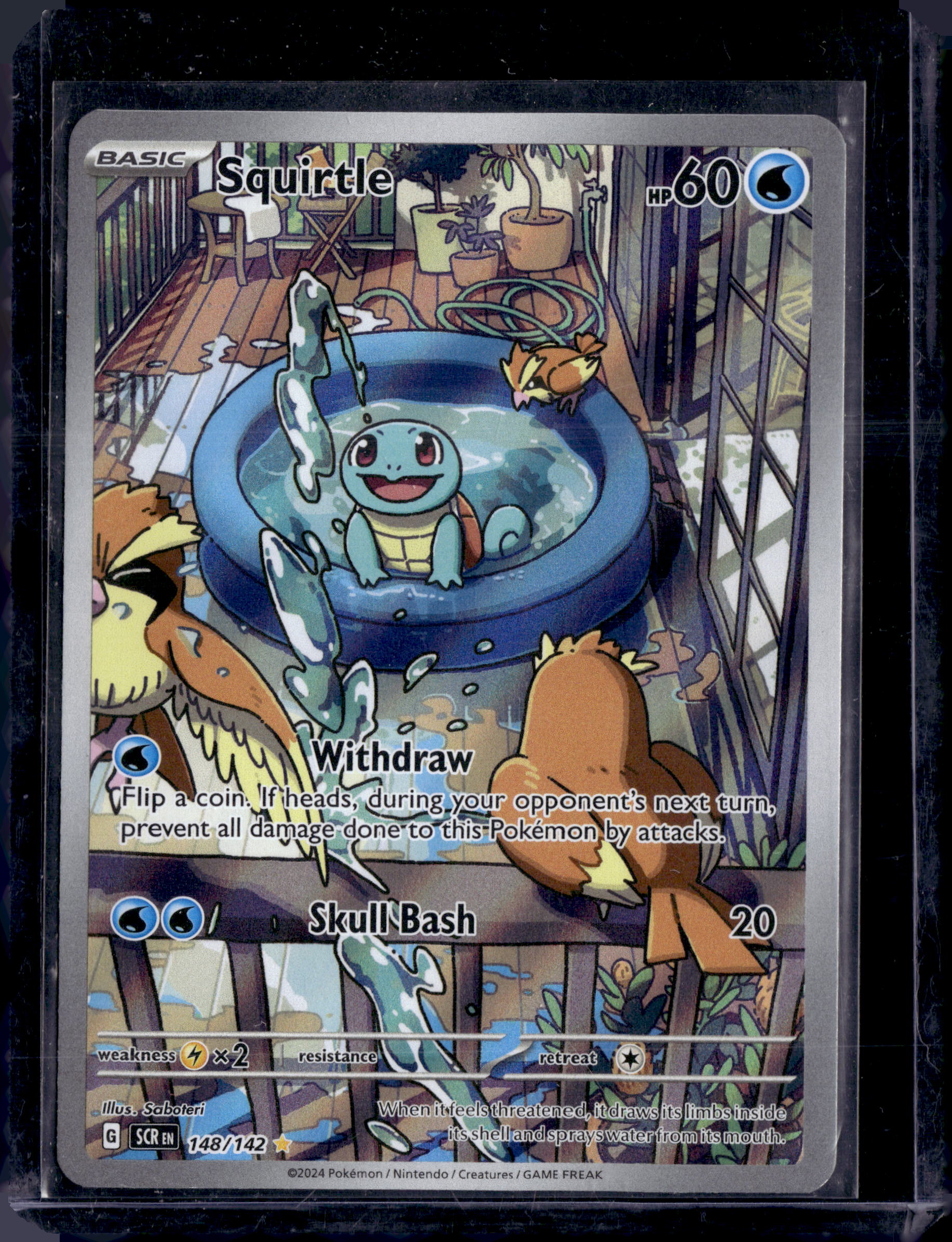2024 Stellar Crown Squirtle Illustration Rare