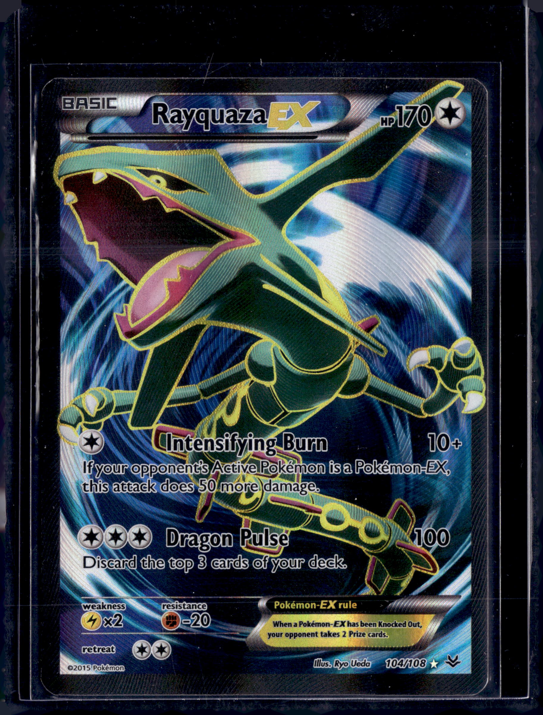 2015 Roaring Skies Rayquaza EX Ultra Rare