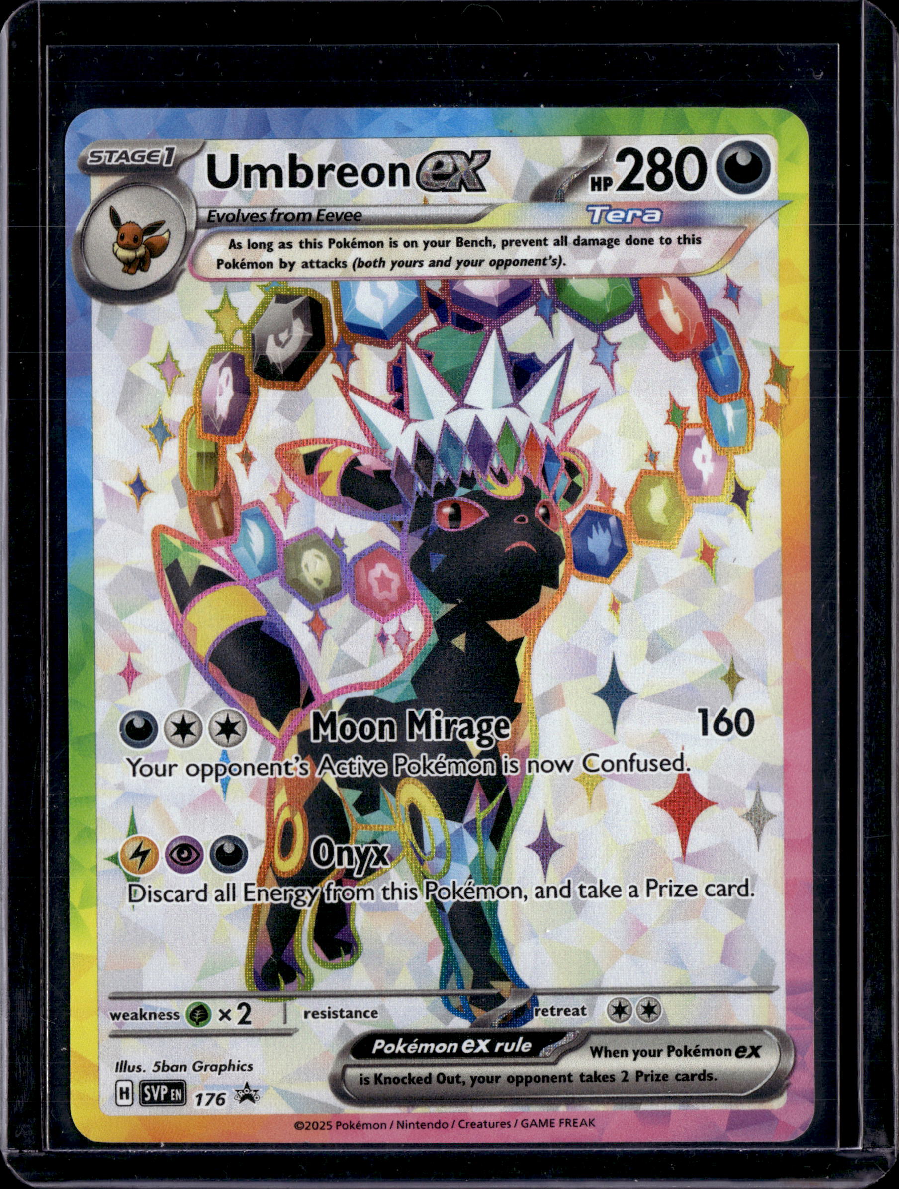 2025 Scarlet & Violet Promo Umbreon EX Holo 176 (B)