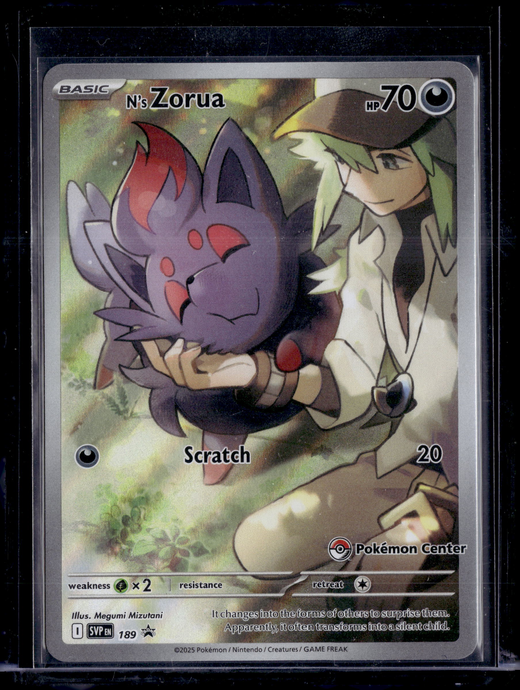 2025 Scarlet & Violet Promo N's Zorua (Pokemon Center Exclusive)
