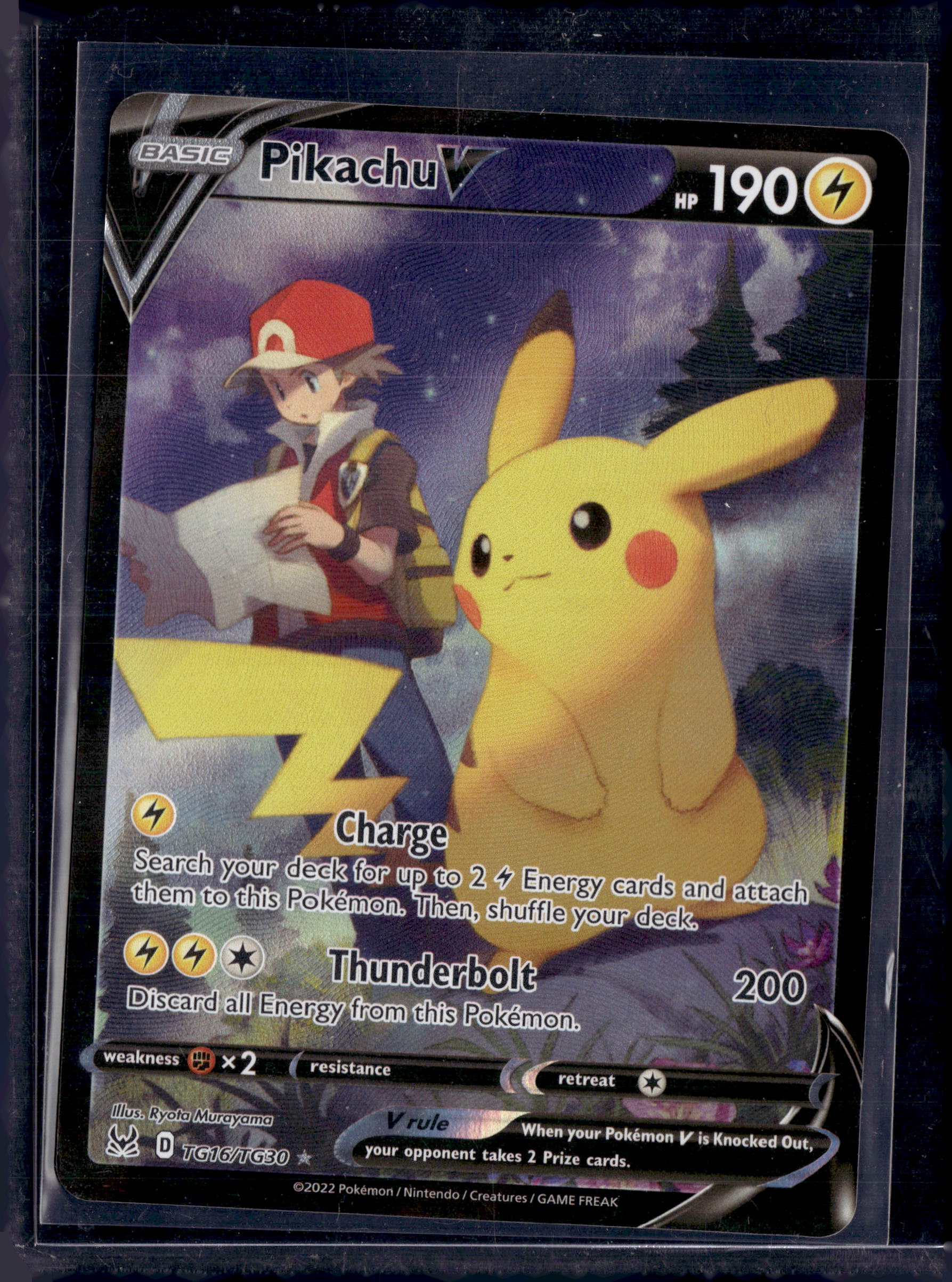 2022 Lost Origin Trainer Gallery Pikachu V Ultra Rare TG16/TG30