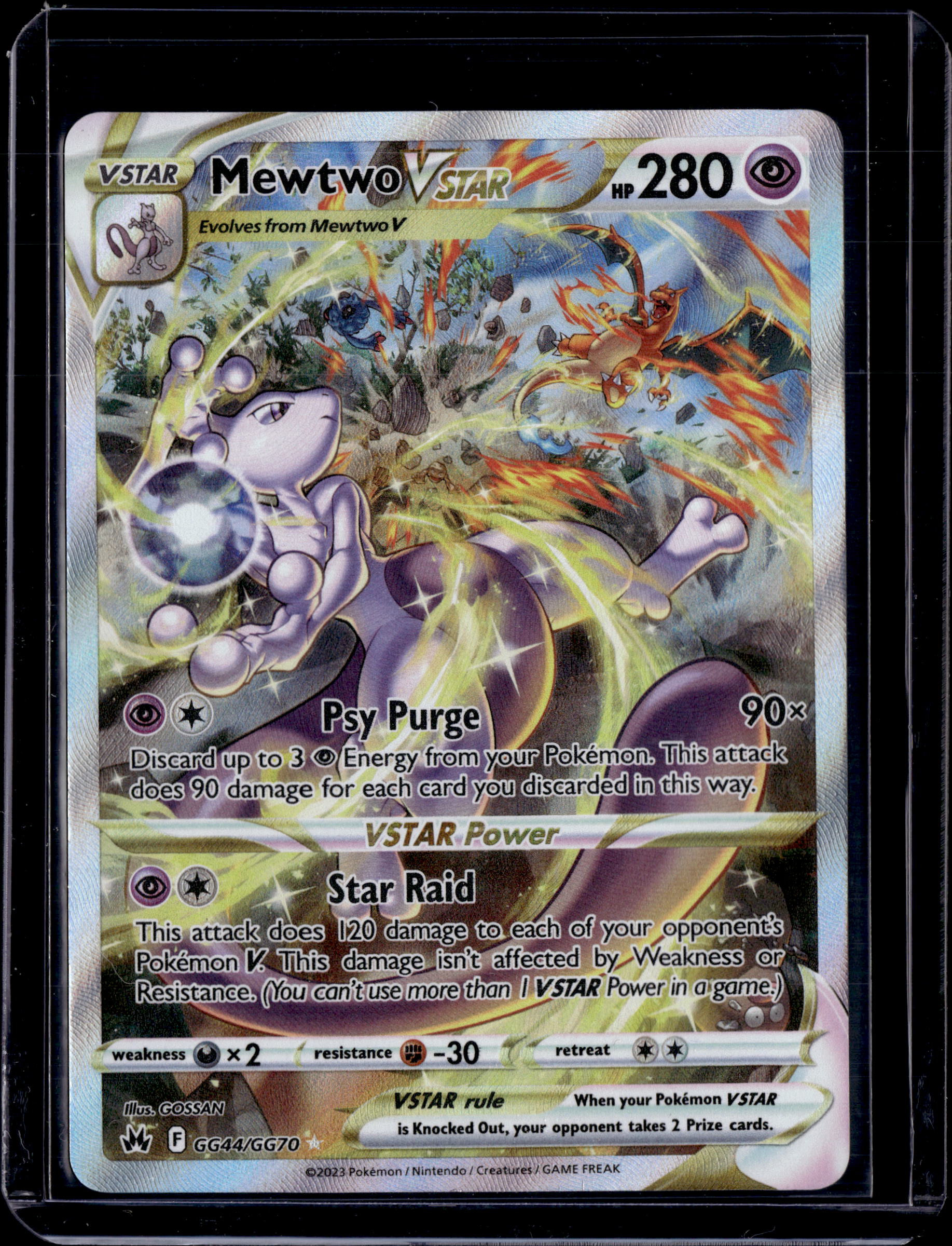 2023 Crown Zenith Galarian Gallery MewTwo Ultra Rare GG44/GG70