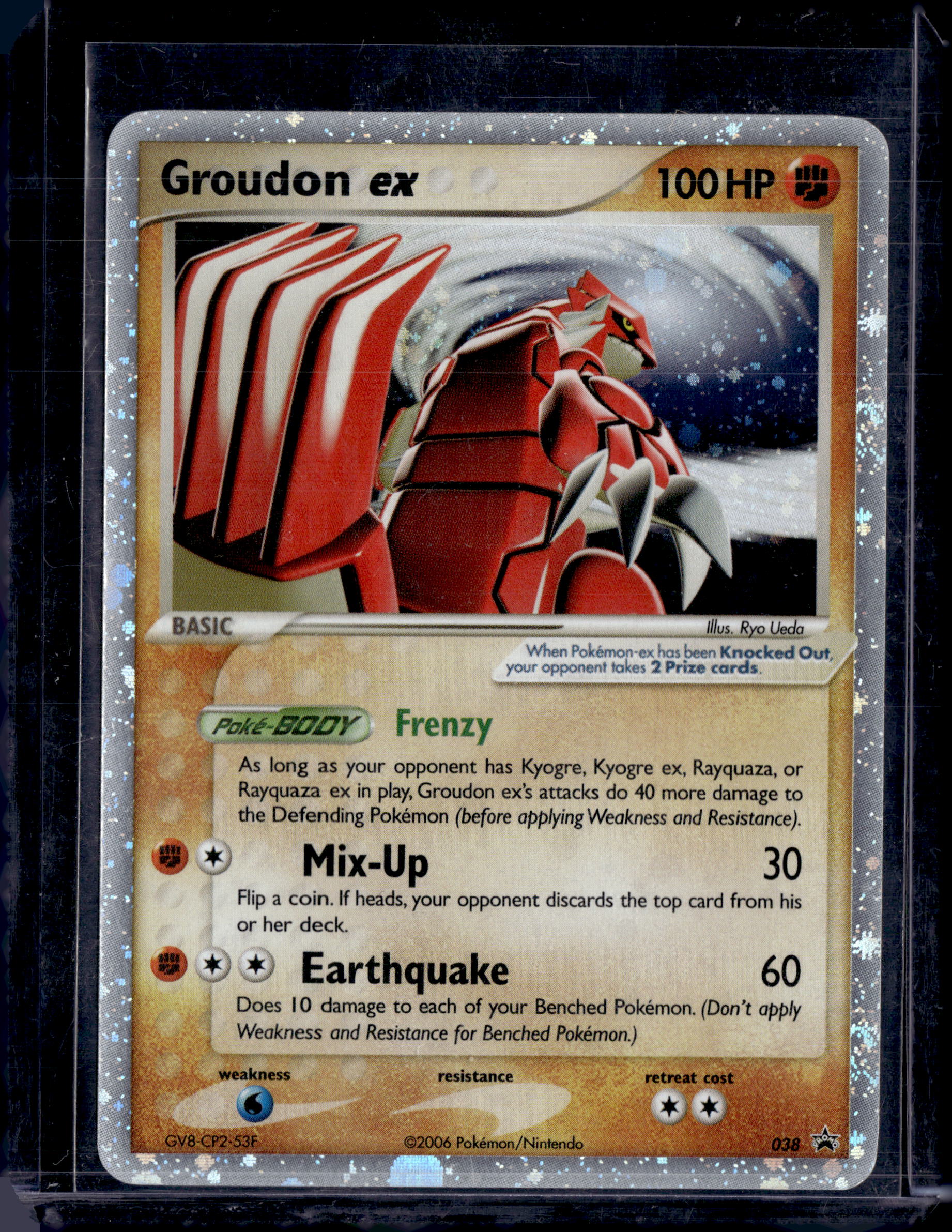 2006 Nintendo Collector's Tin Promo Groudon ex Holo 038