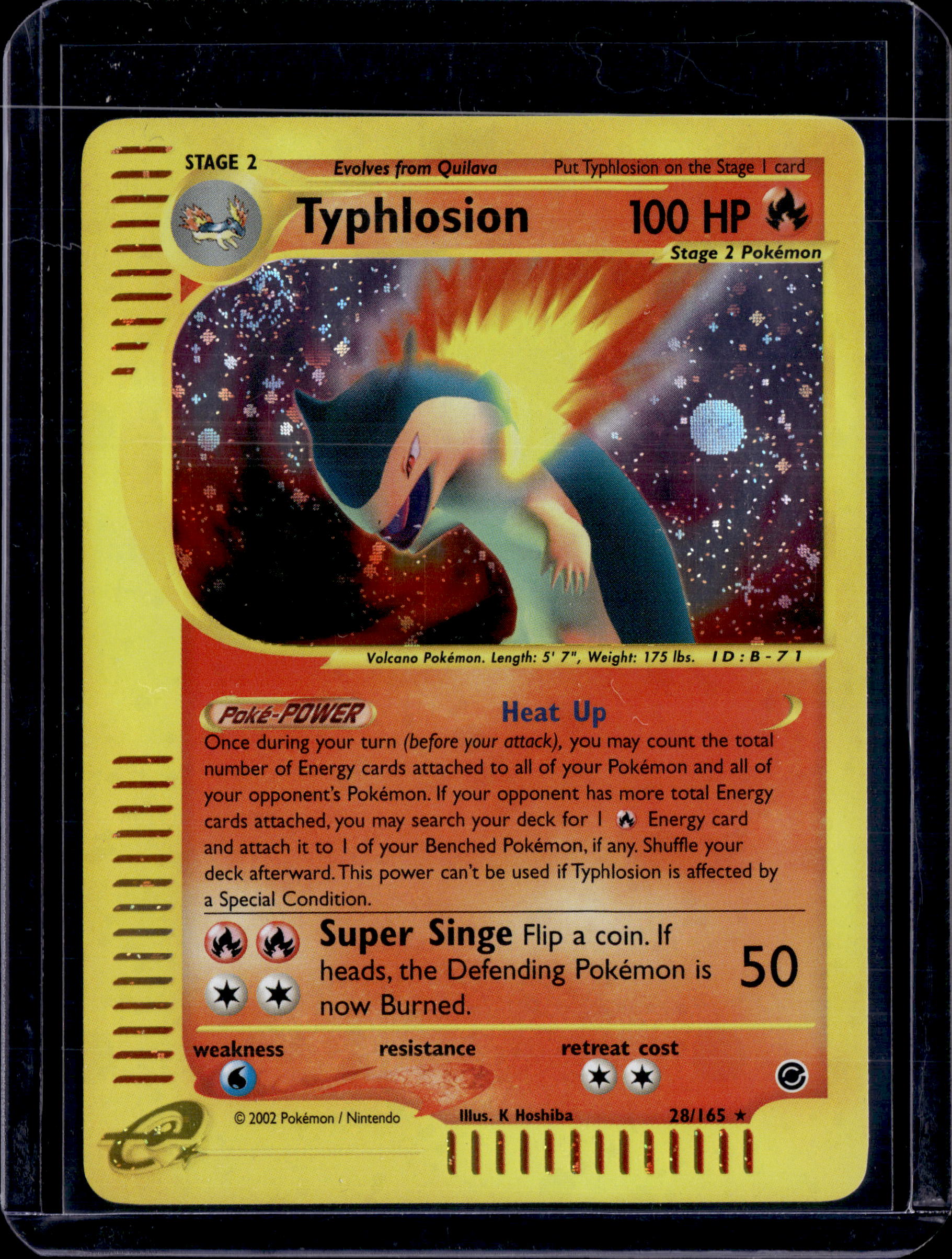 2002 Expedition Typhlosion Holo Rare