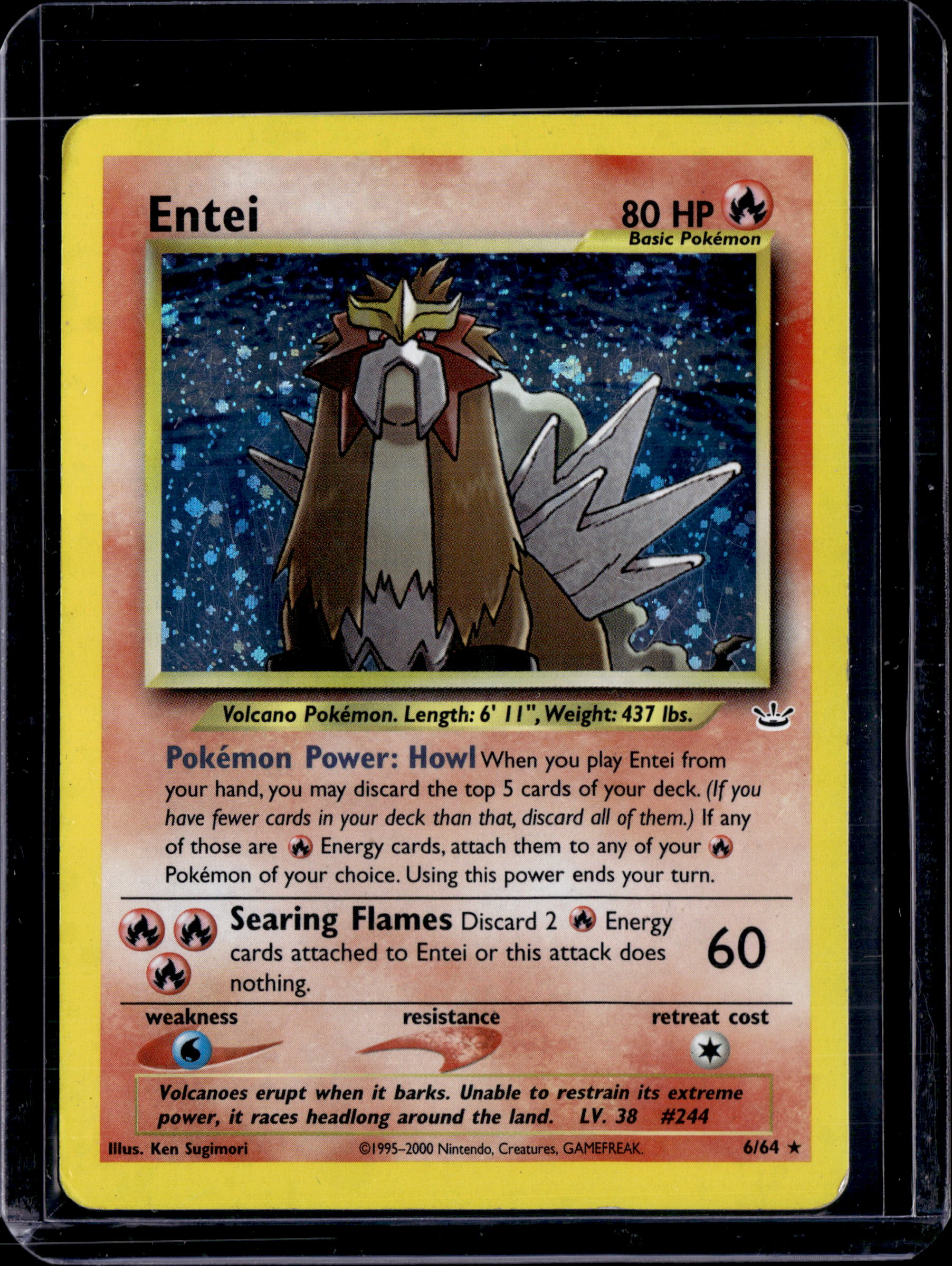 2001 Neo Revelation Entei Holo Rare
