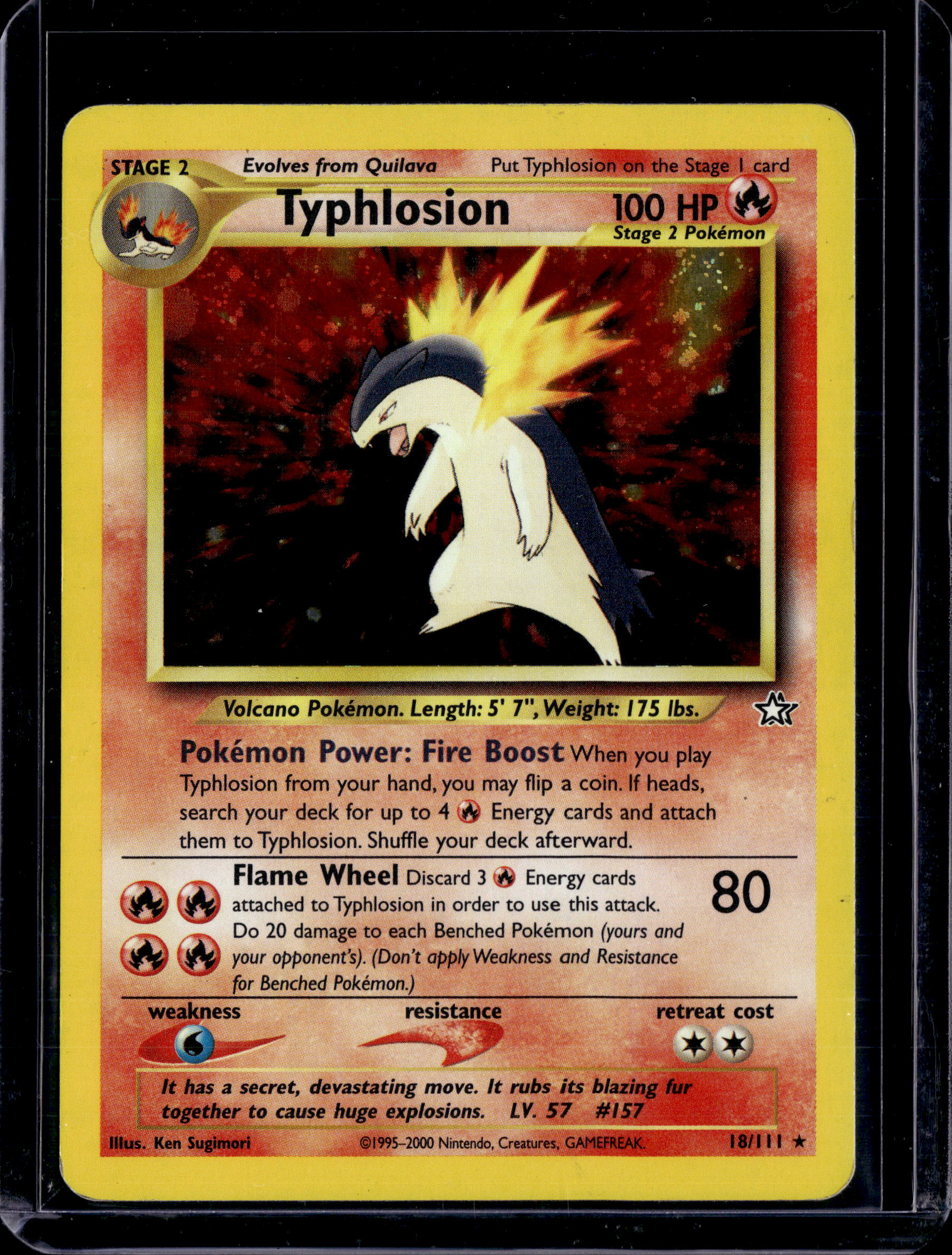 2000 Neo Genesis Typhlosion Holo Rare