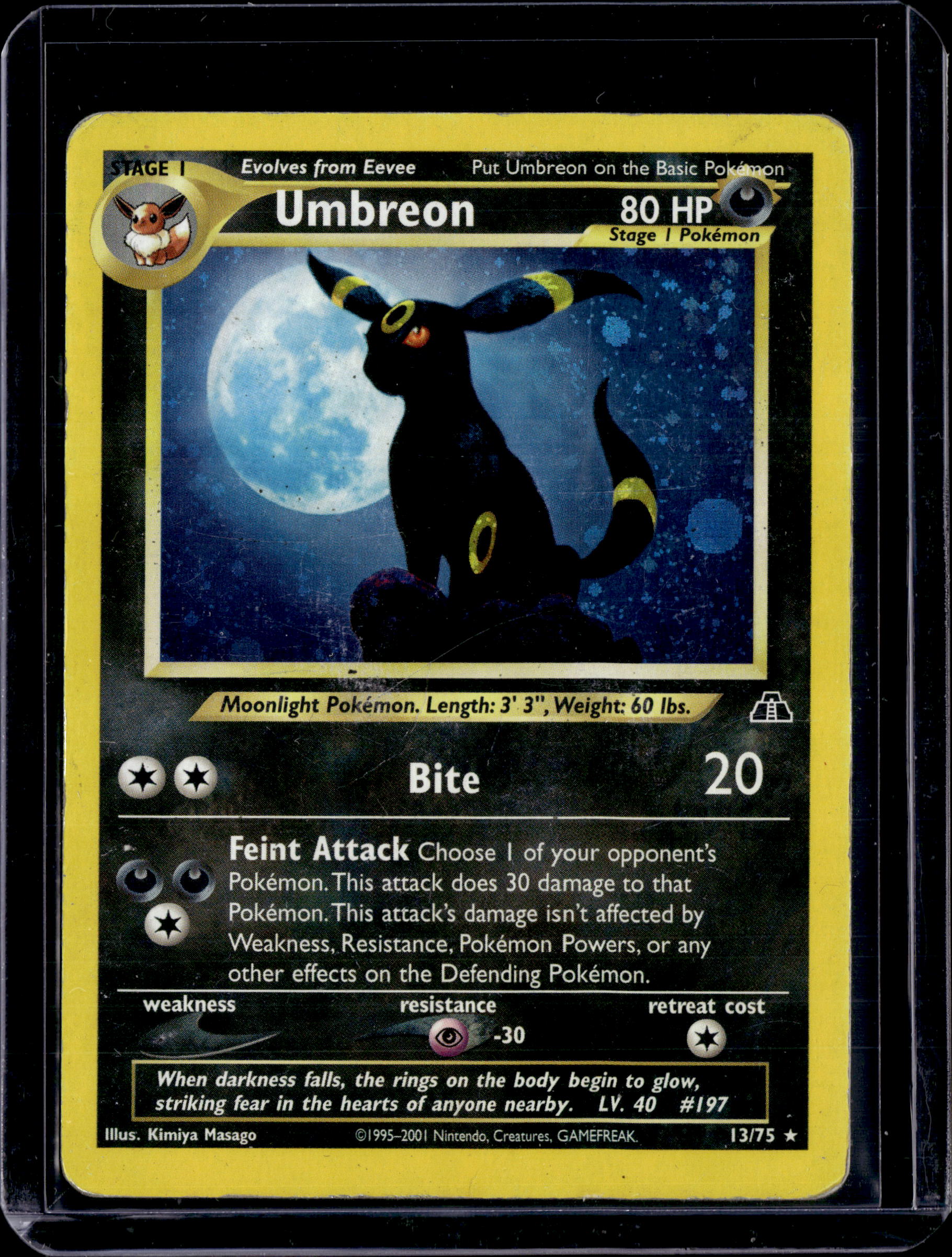 2001 Neo Discovery Umbreon Holo Rare