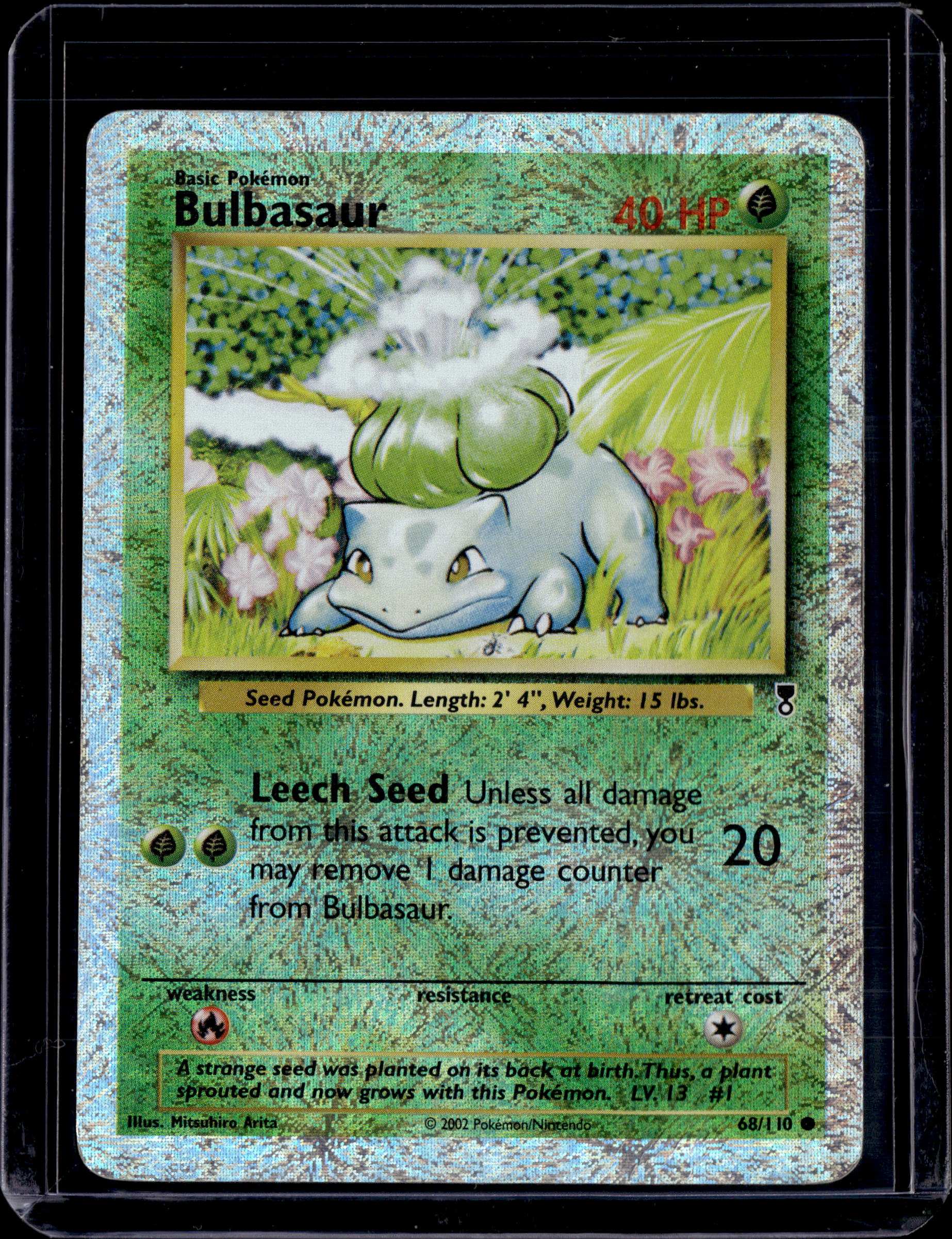 2002 Legendary Collection Bulbasaur Reverse Holo