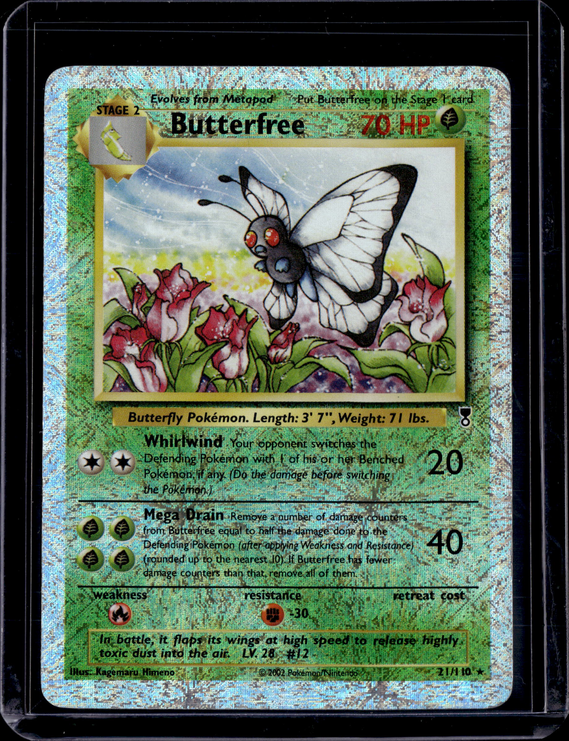 2002 Legendary Collection Butterfree Reverse Holo