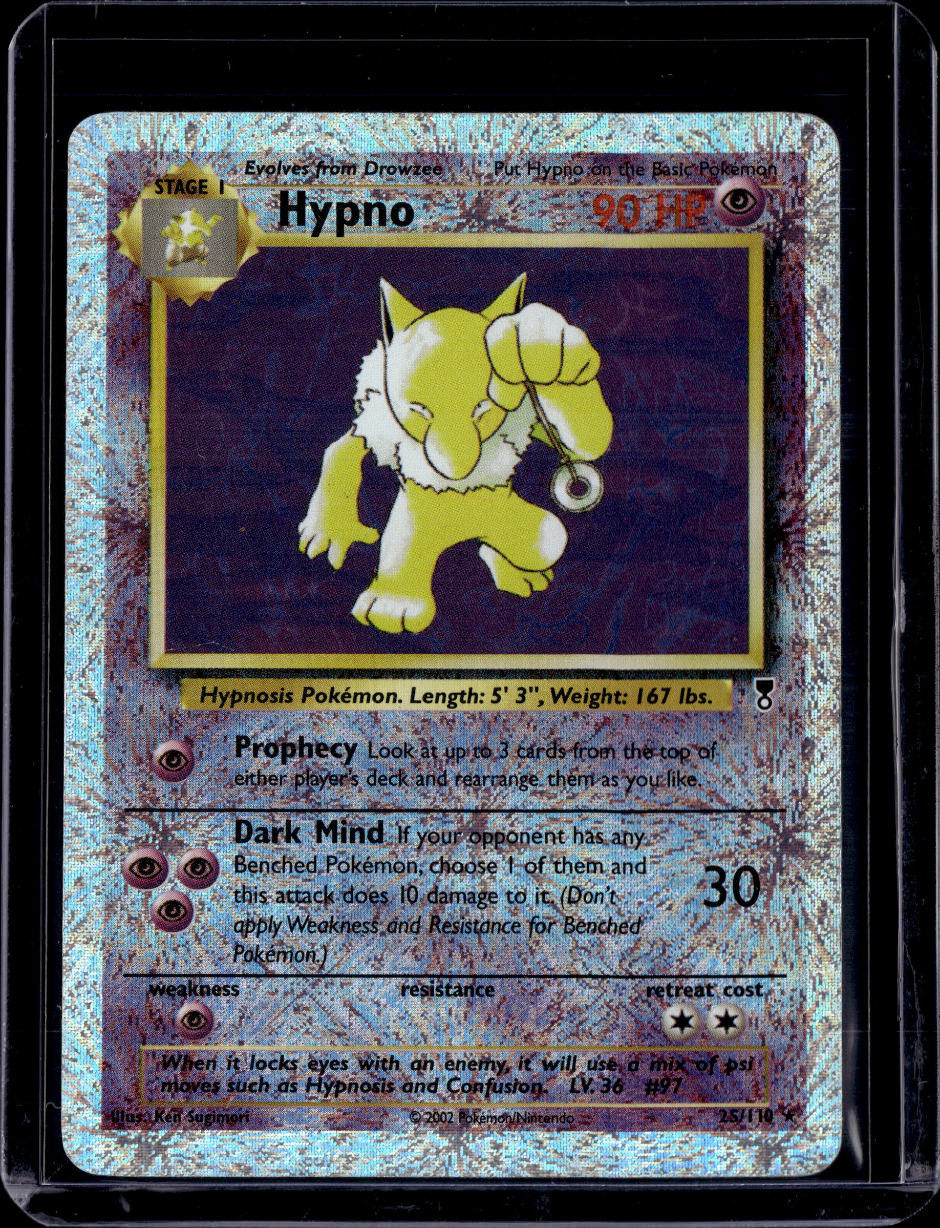 2002 Legendary Collection Hypno Reverse Holo