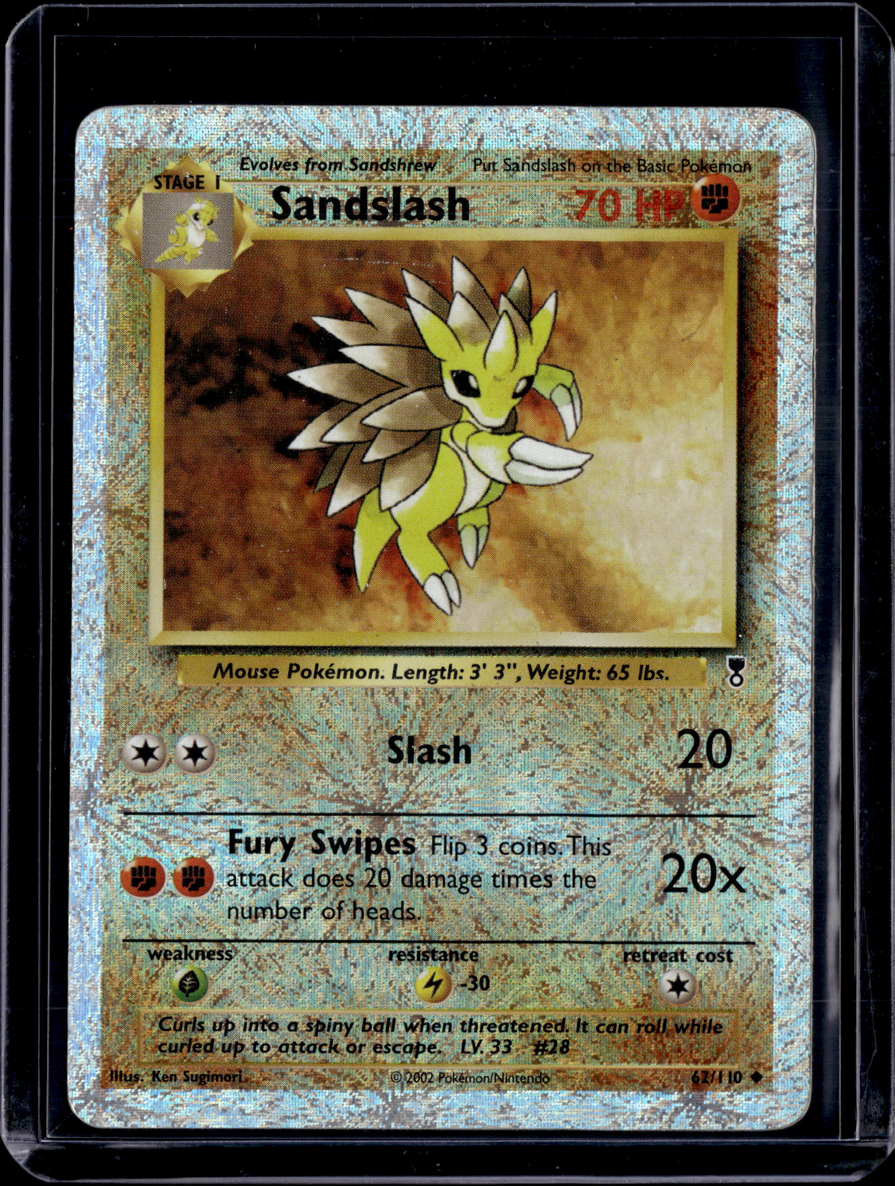 2002 Legendary Collection Sandslash Reverse Holo