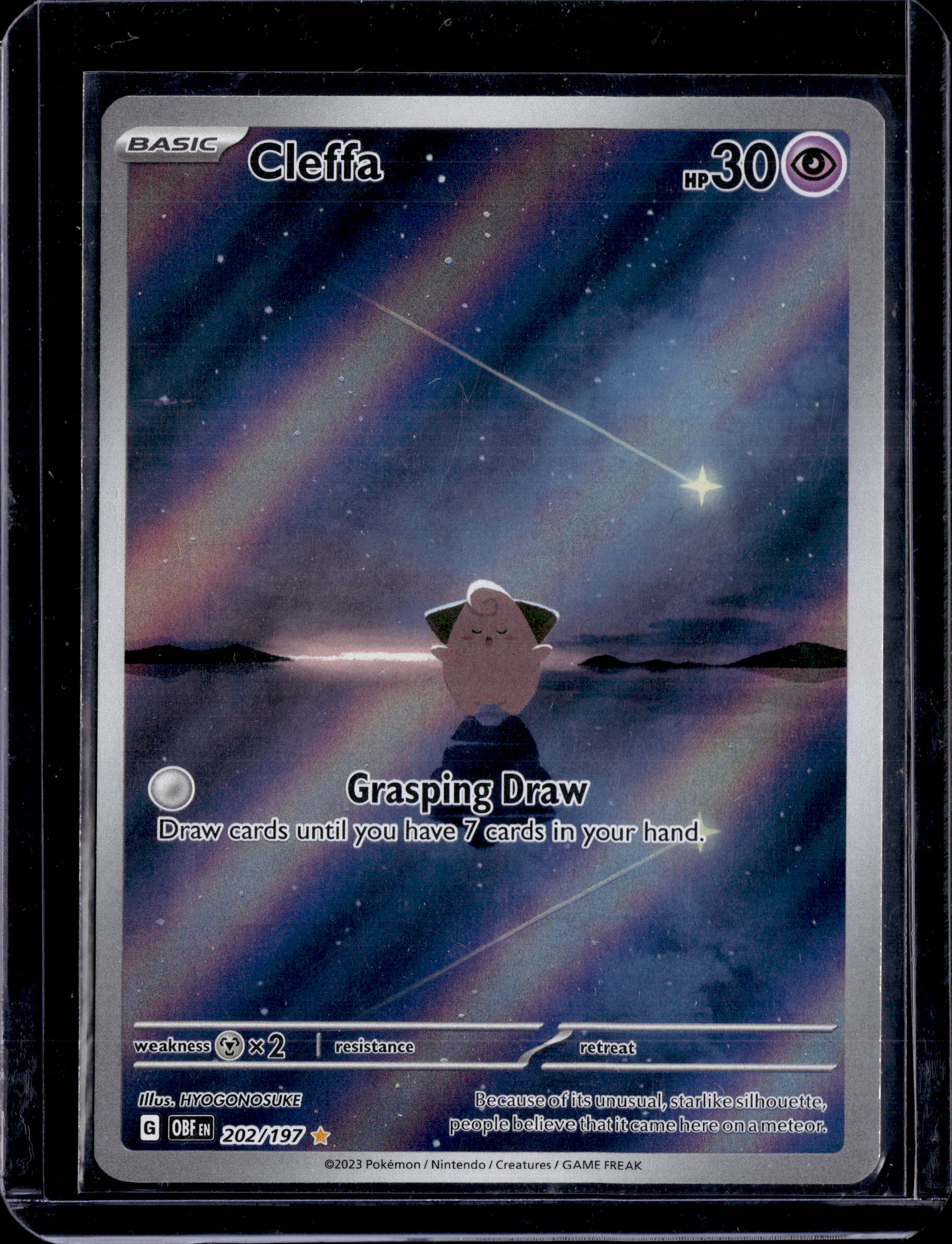 2023 Obsidian Flames Cleffa Illustration Rare