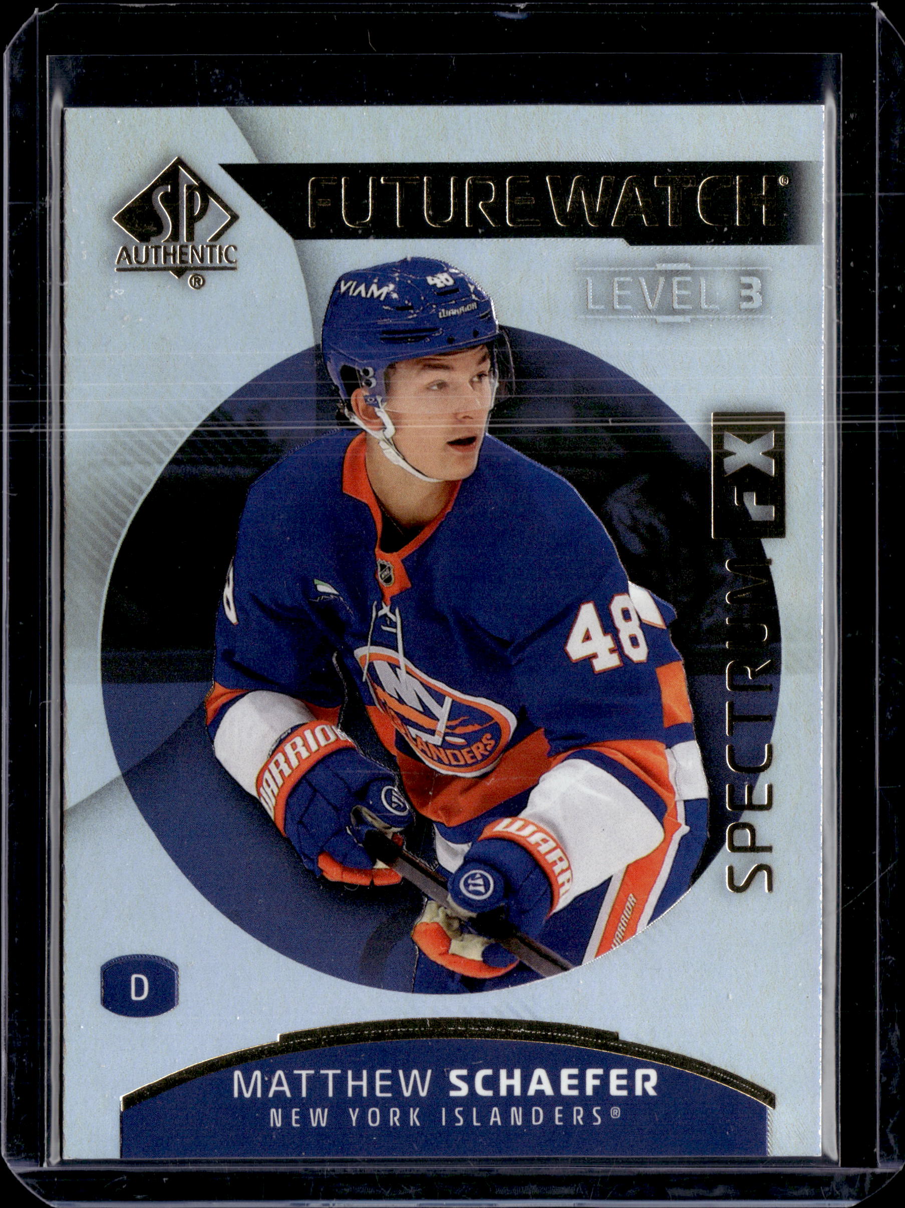 2025-26 SP Authentic Matthew Schaefer Future Watch Spectrum FX Level 3 Bounty