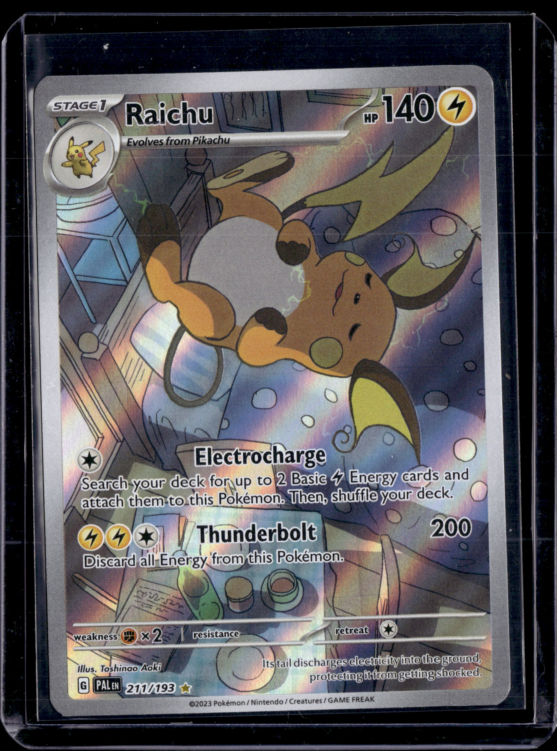 2023 Paldea Evolved Raichu IR 211/193
