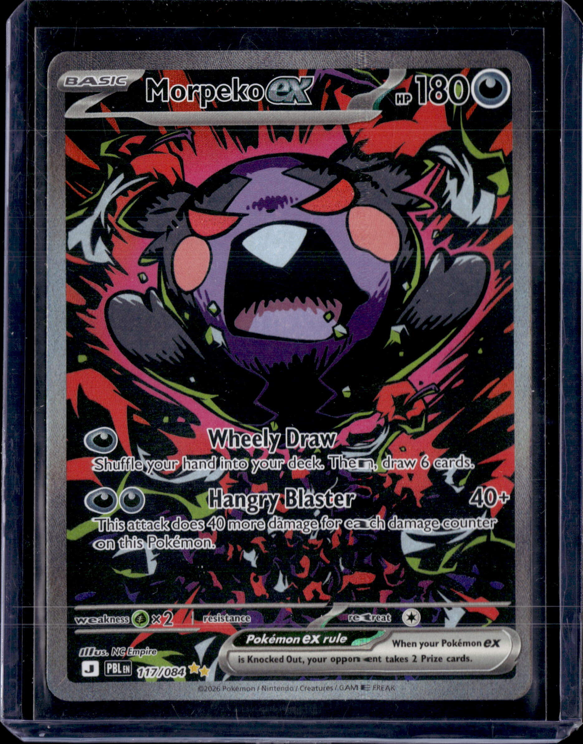 2026 Pitch Black Morpeko ex Special Illustration Rare