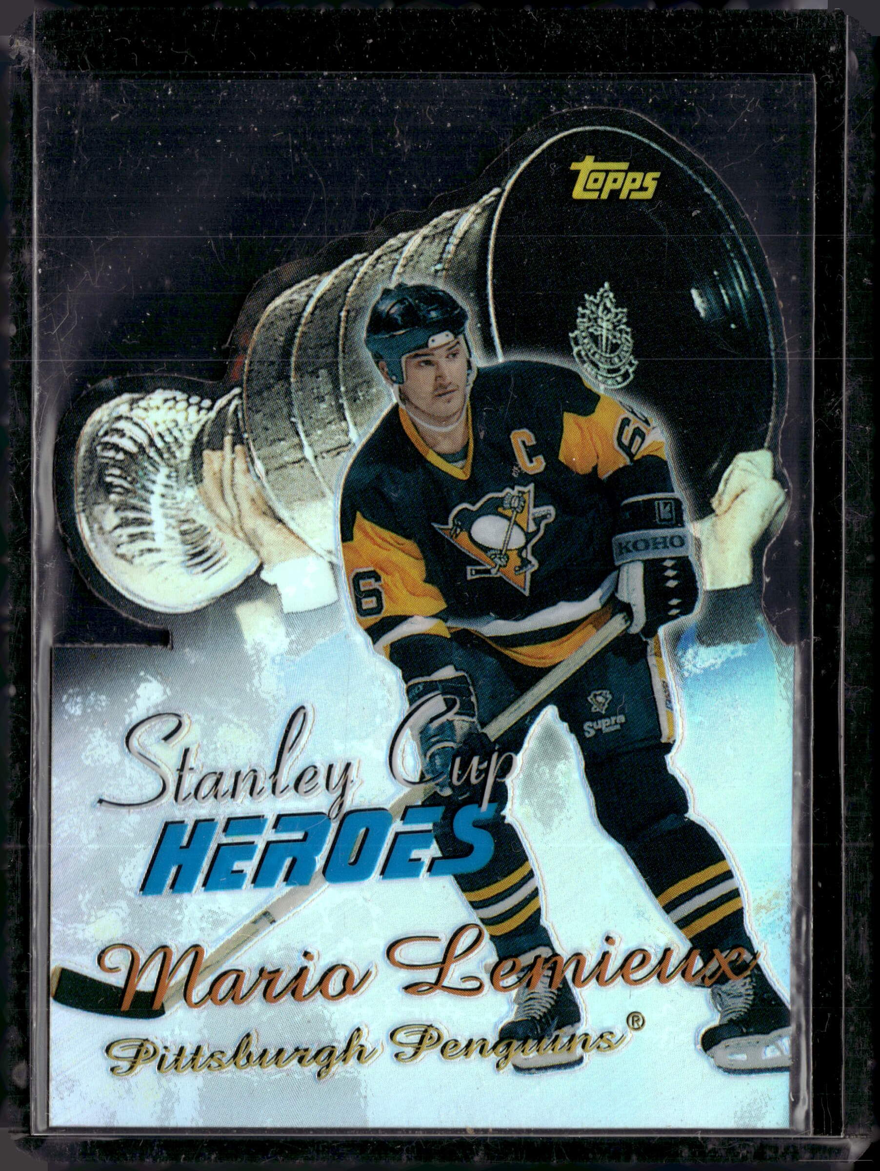 1999 Topps Stanley Cup Heroes Mario Lemieux Refractor #SC1