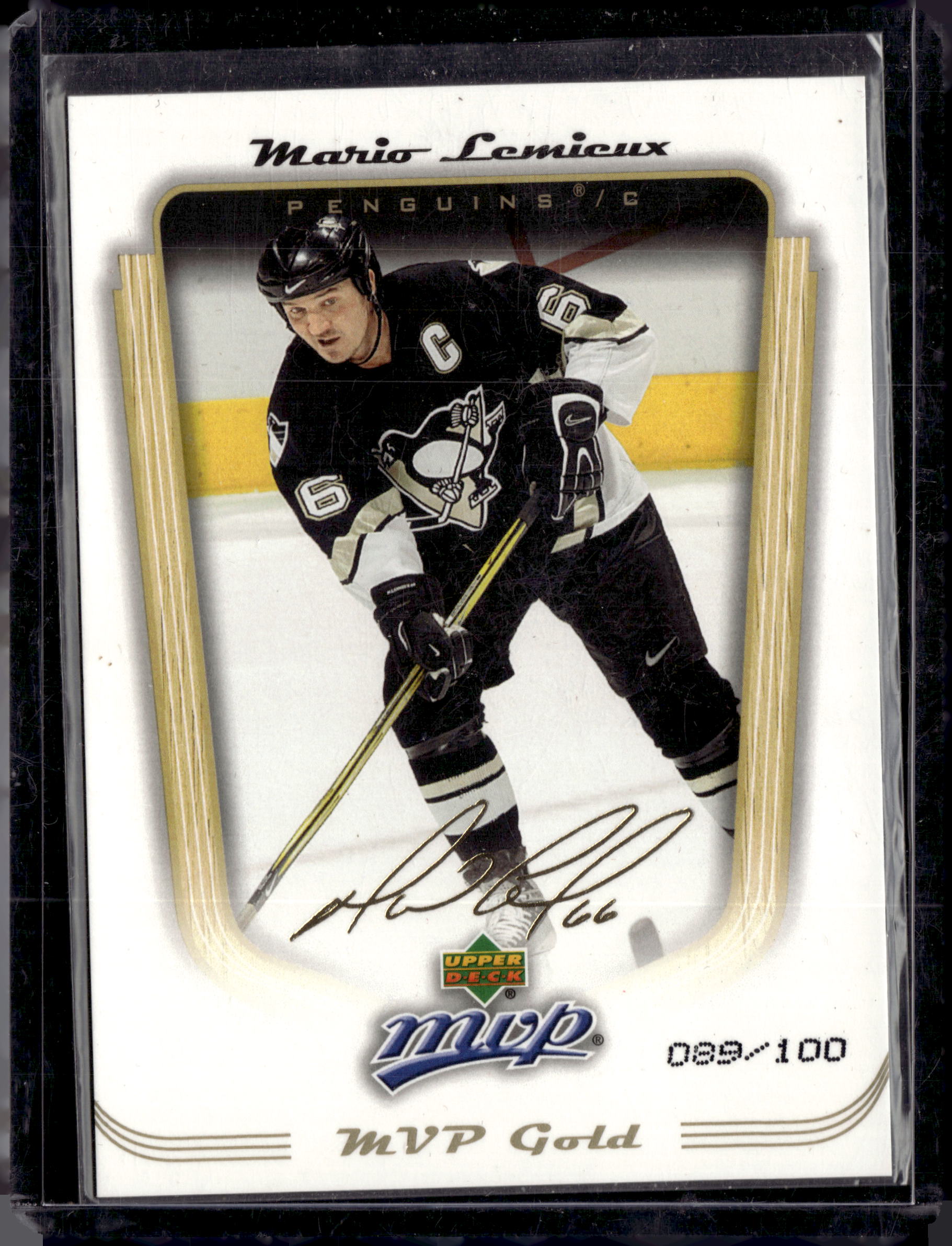 2005/06 Upper Deck MVP Gold Mario Lemieux /100