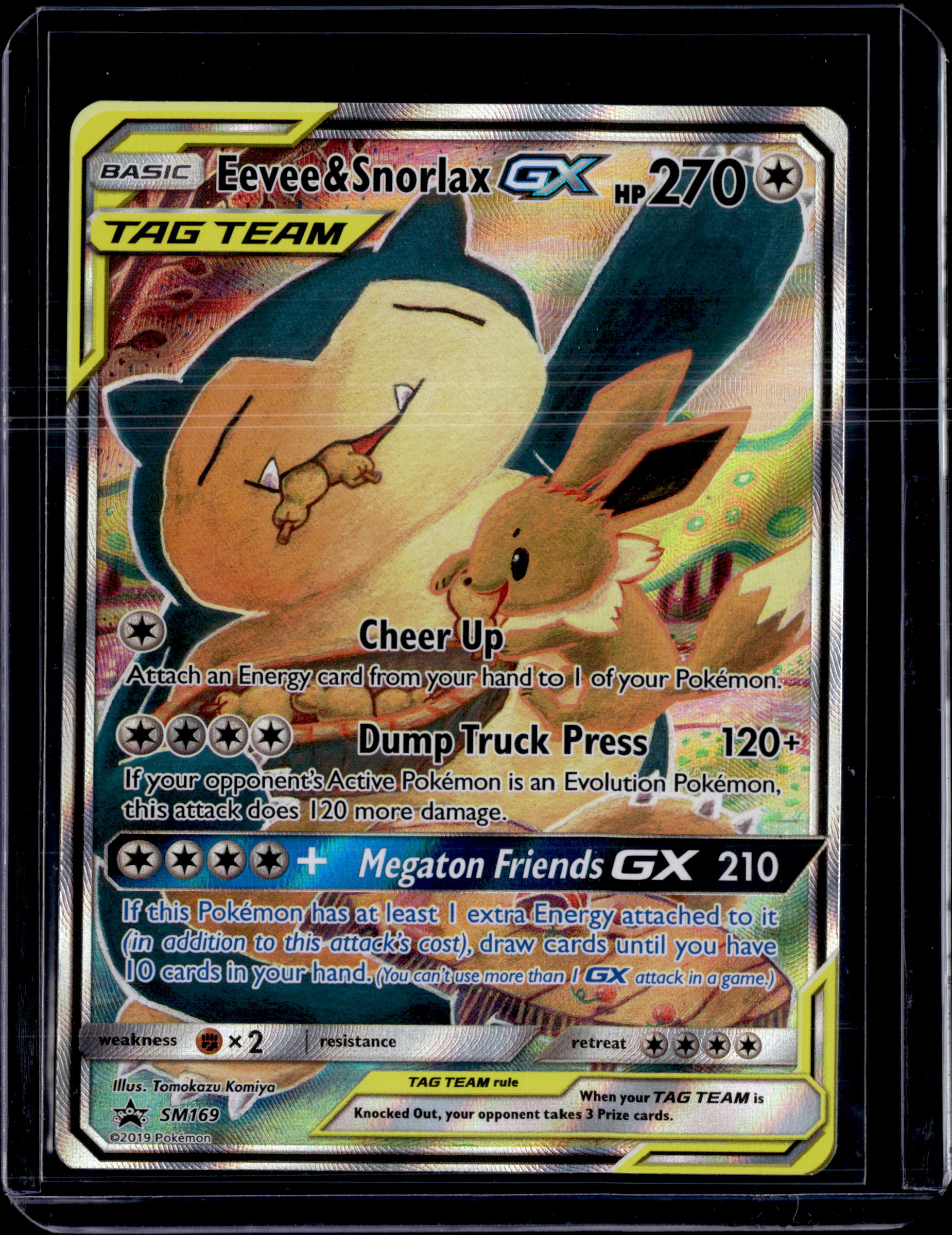 2019 Sun & Moon Promo Eevee & Snorlax GX (Tag Team)