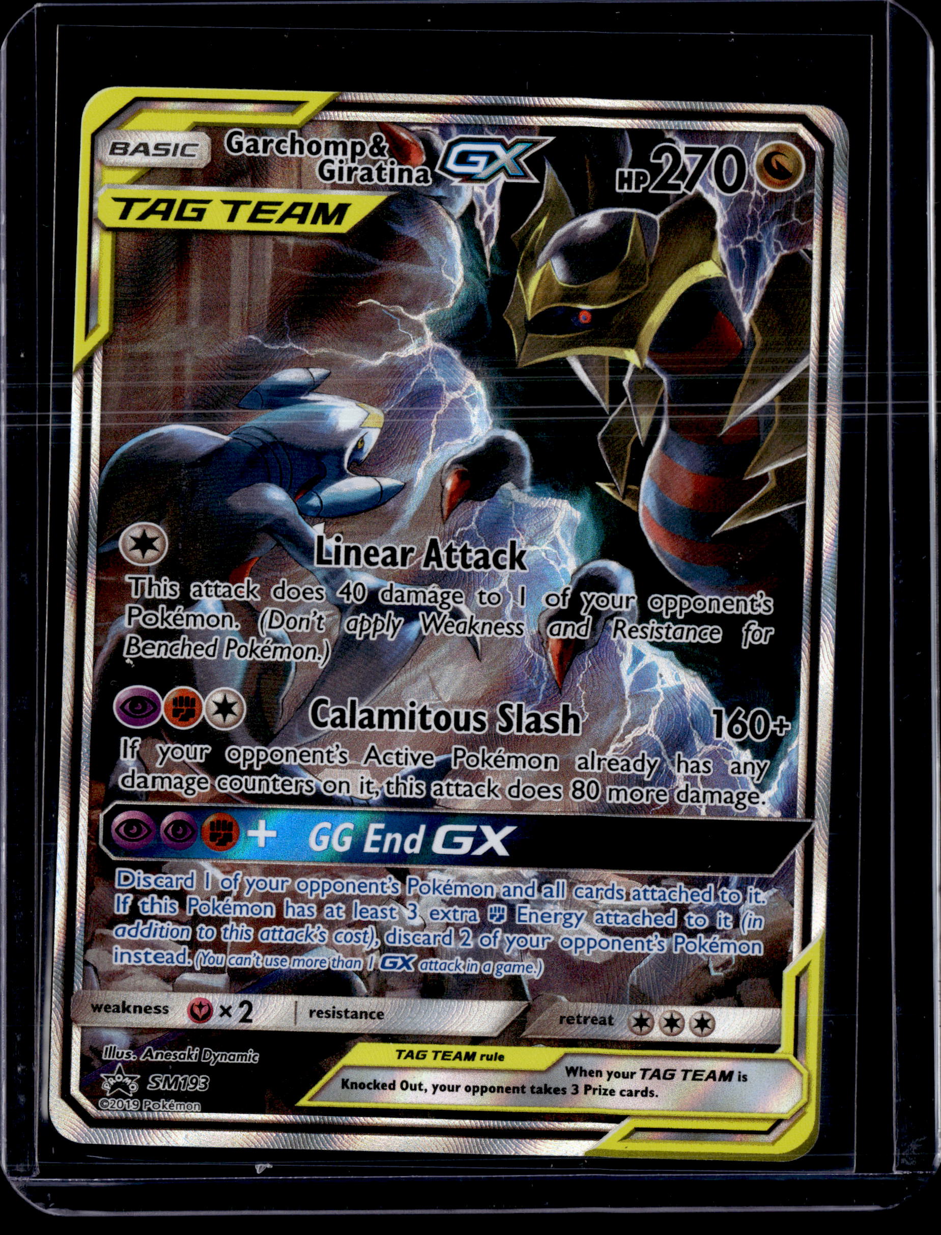 2019 Sun & Moon Promo Garchomp & Giratina GX (Tag Team)