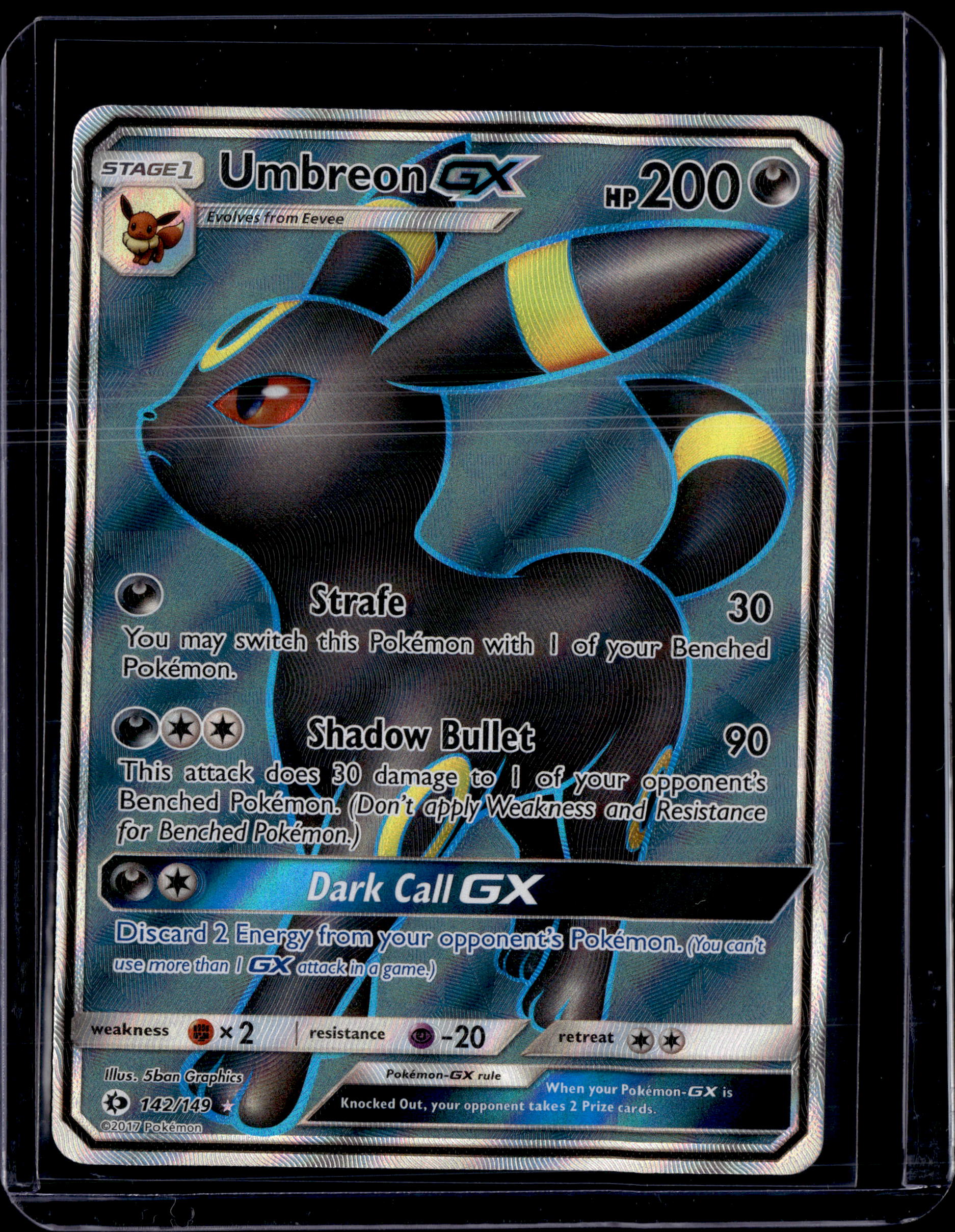 2017 Sun & Moon Base Set Umbreon GX Ultra Raree