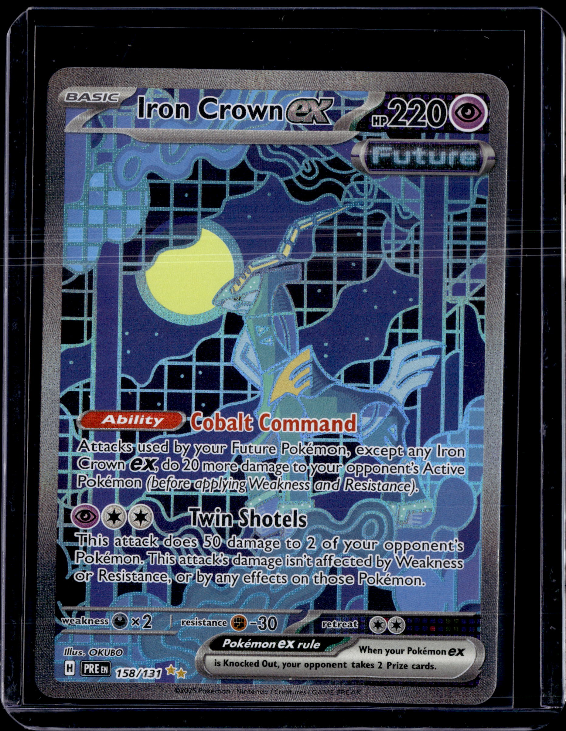 2025 Prismatic Evolutions Iron Crown ex Special Illustration Rare